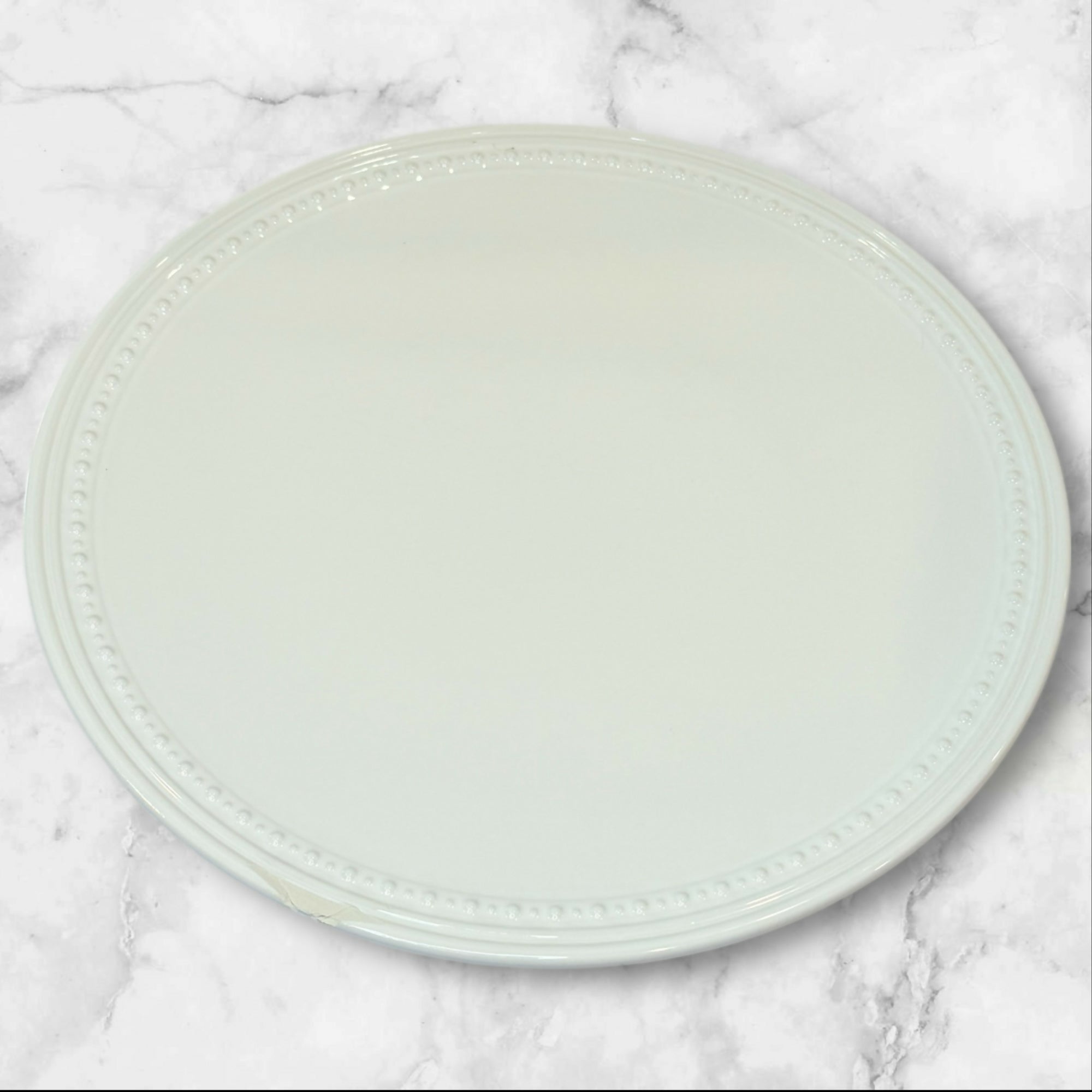Jewel by Fapora White Dinner Plates | Set of 2 | Good Used Condition