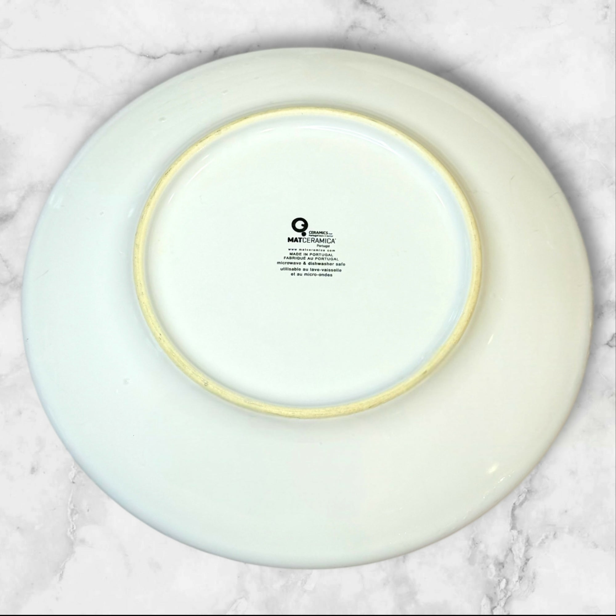 Matceramica M2A20 White Dinner Plates | Set of 6 | Used