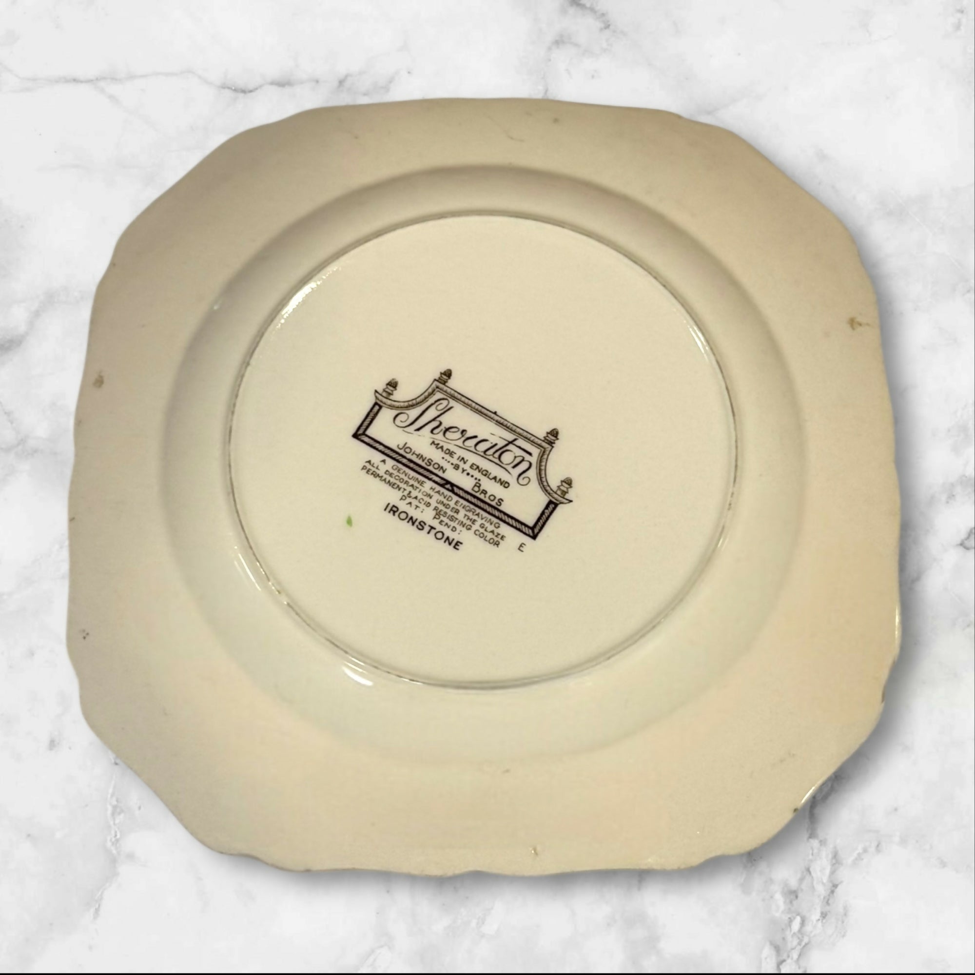Johnson Brothers Sheraton Floral Center Salad Plates | Set of 4 | Good Condition