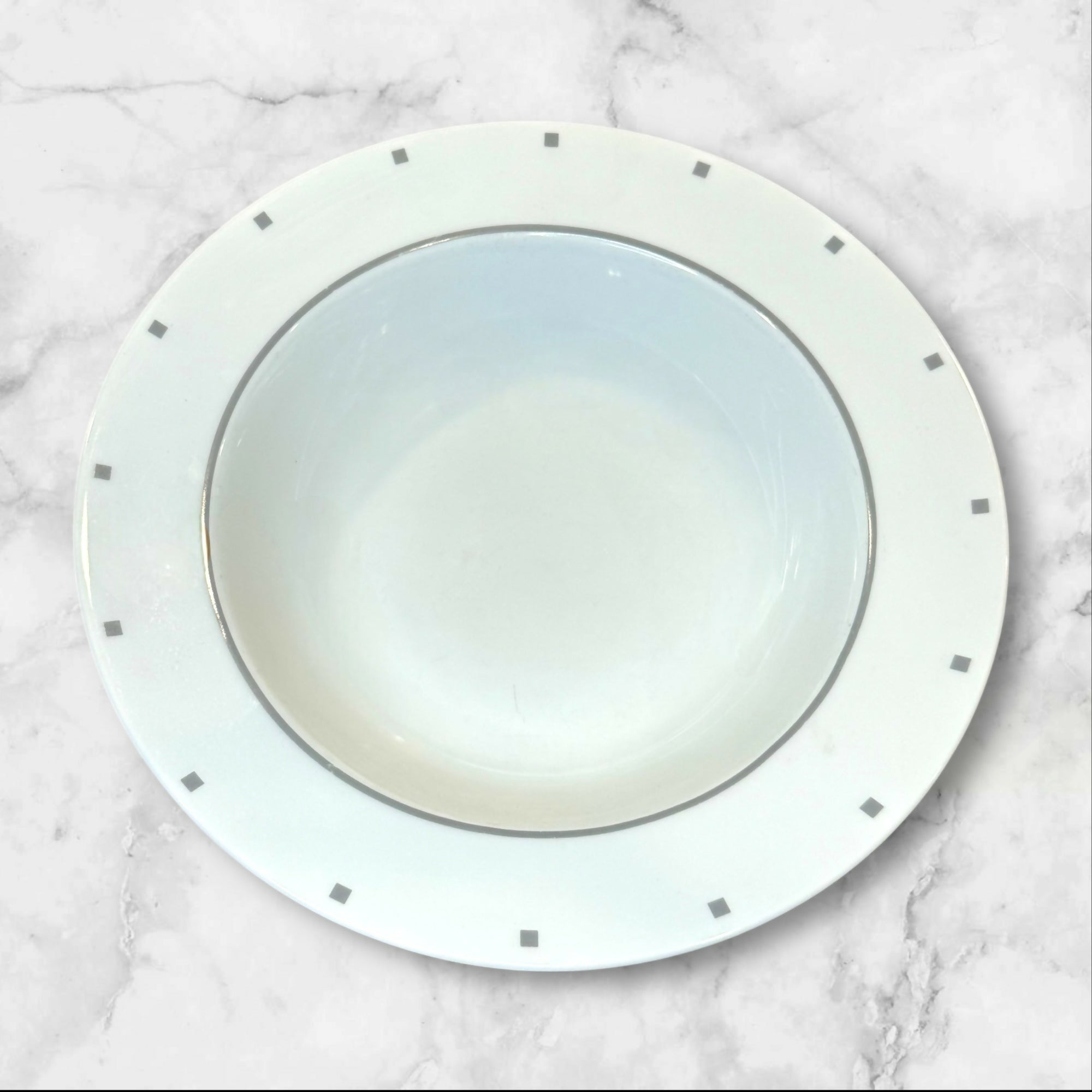 Sasaki Metropolis Grey Round Vegetable Bowl | 10” Serving Bowl | Great Condition