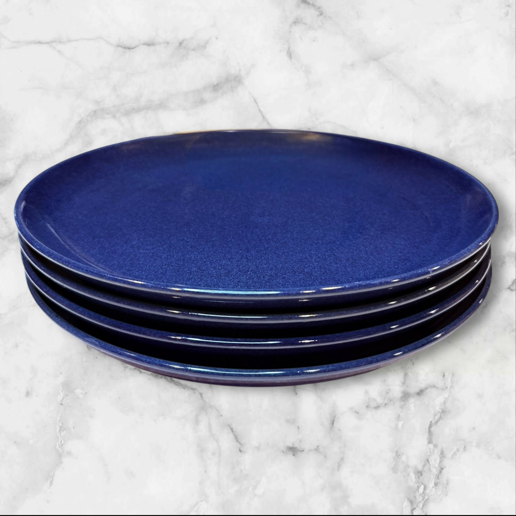 Crate & Barrel Coast Blue Dinner Plates | Set of 5 | 11 3/8” | Great Condition