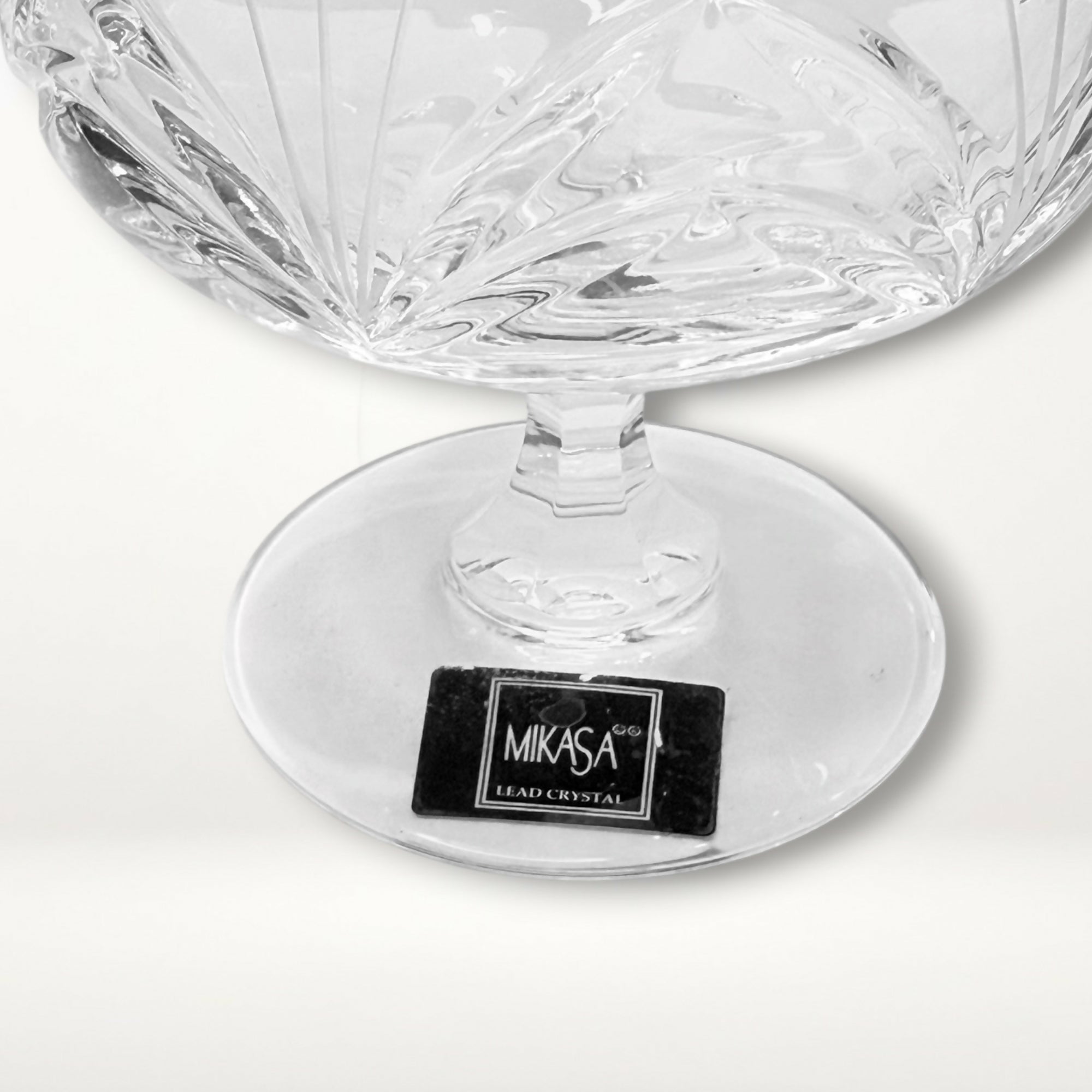 Mikasa Petit Points Crystal Brandy Glass | Single | Elegant Stemware