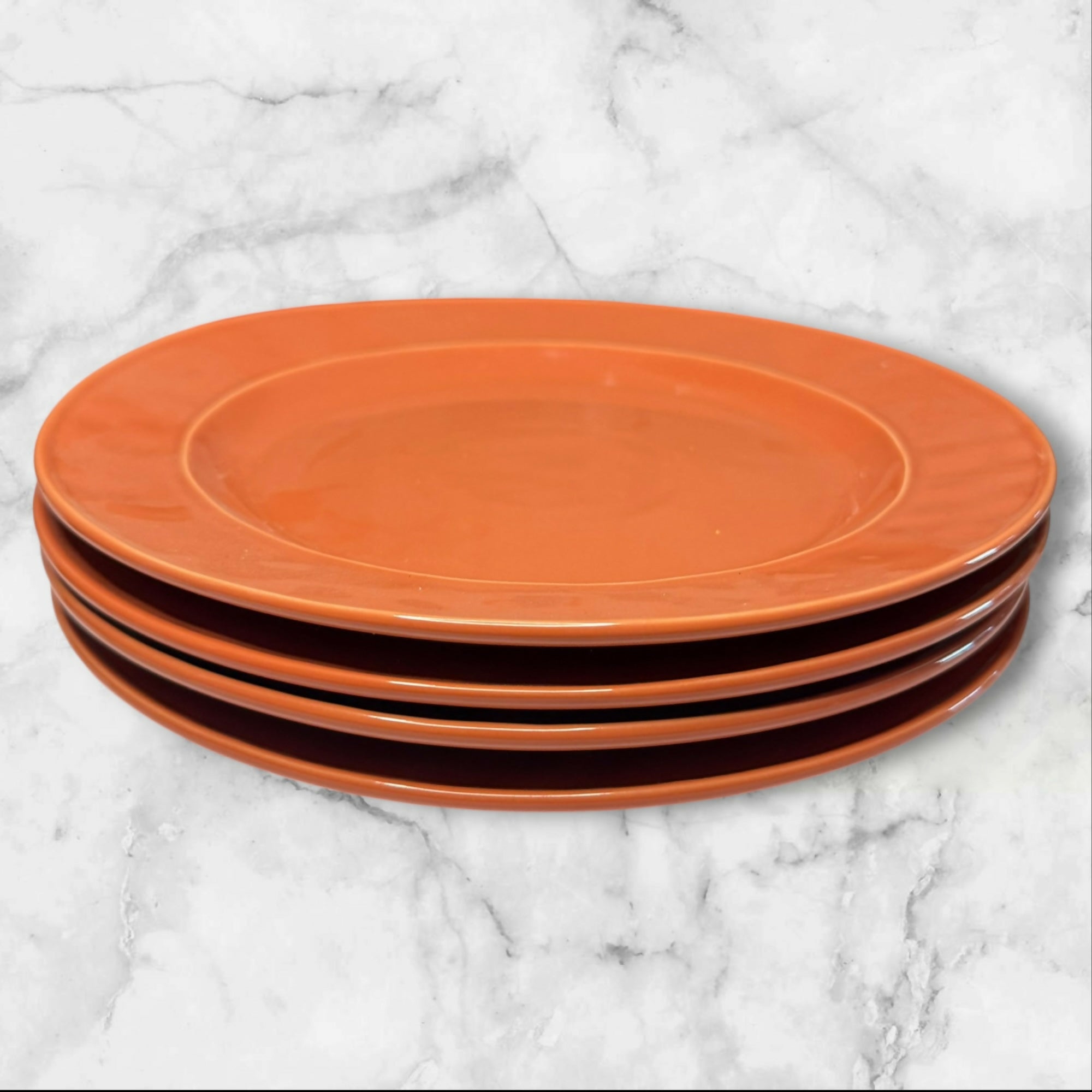 Food Network Fontina Coral Dinner Plates | Set of 4 | Great Condition