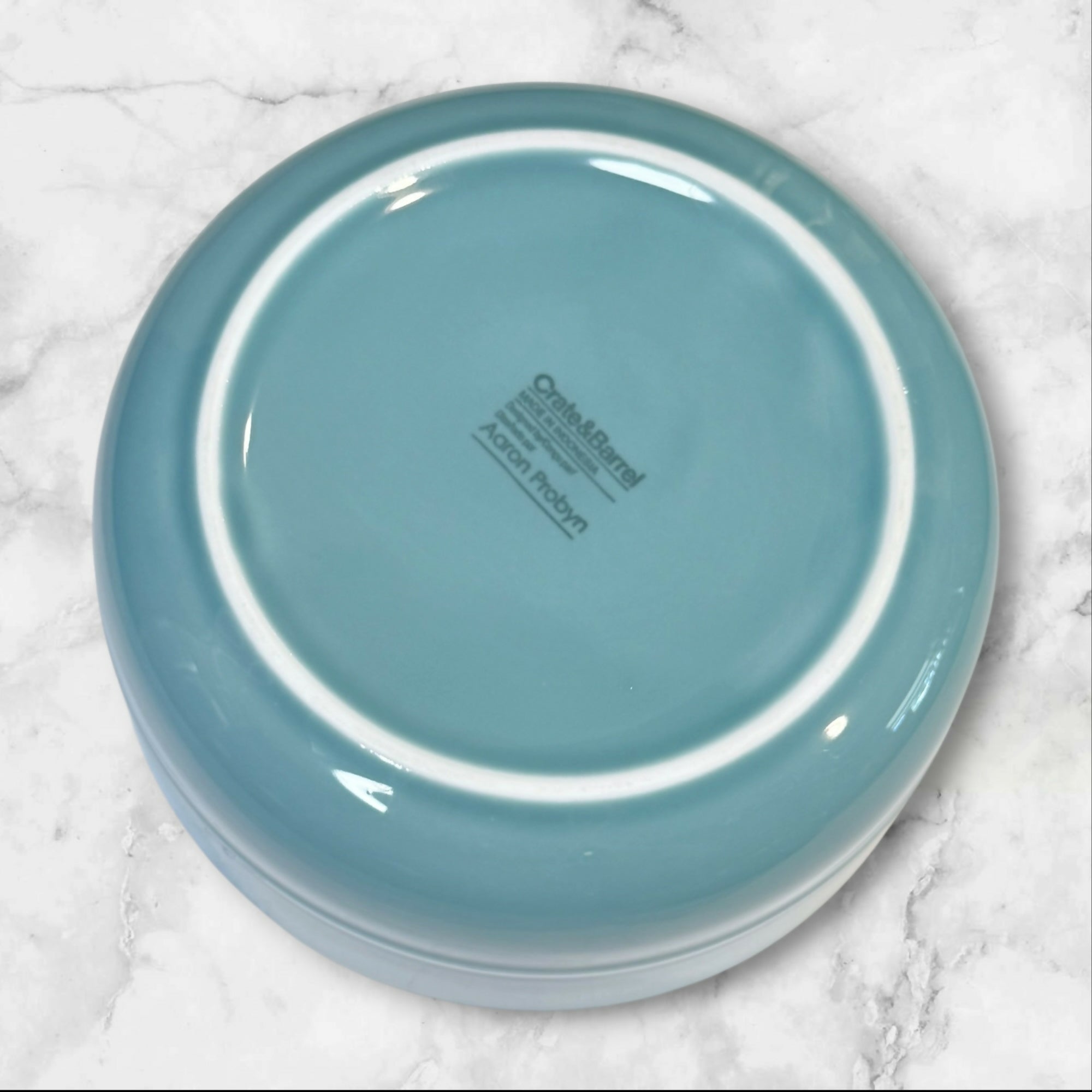Crate & Barrel Hue Blue All Purpose Bowls | Set of 4 | Gently Used