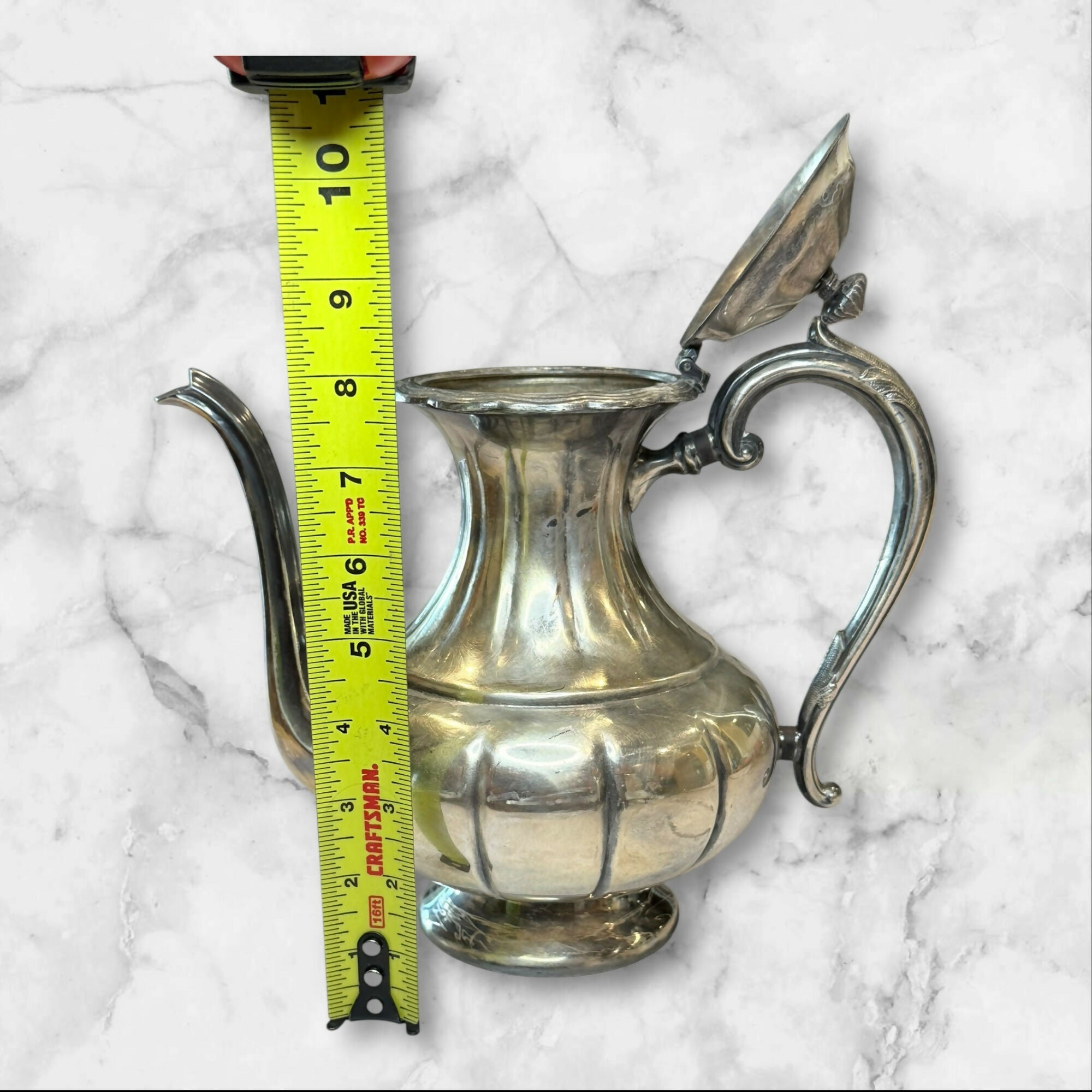 Primrose Plate Silver Plated Coffee Pot 357 | Vintage | Good Condition