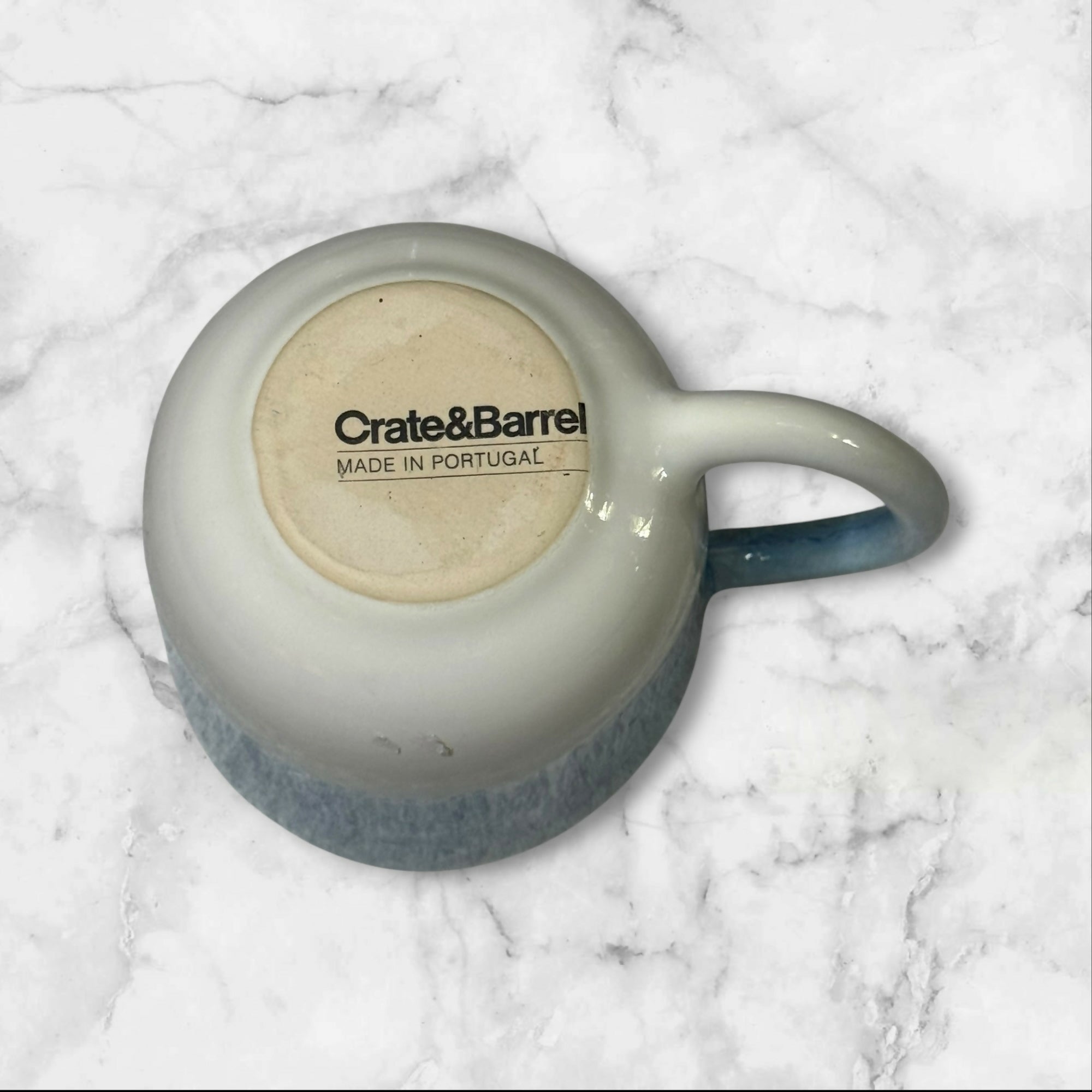 Crate & Barrel Caspian Blue Stoneware Mug | Single Replacement | Excellent Condition