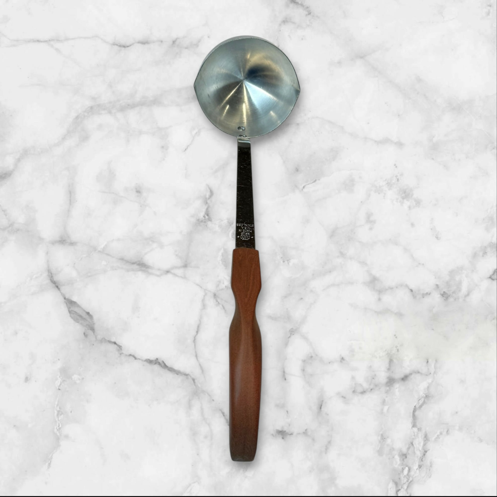 Vintage Cutco No. 15 Stainless Steel Ladle with Wood Handle | Great Condition