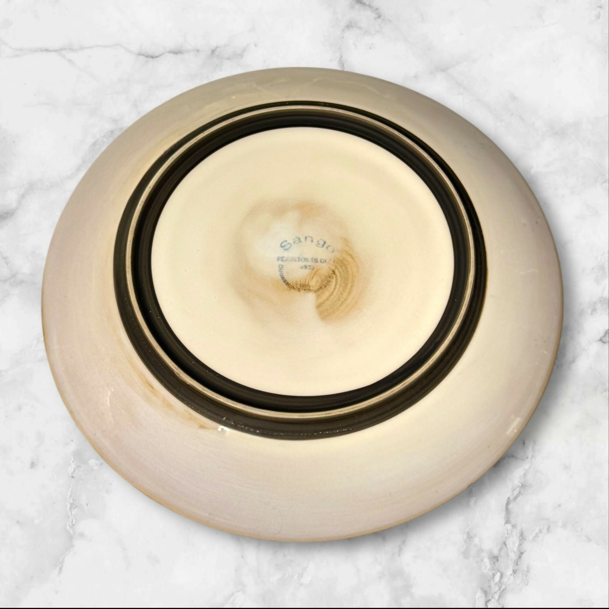 Santo Pearltones Gold Dinnerware Set | 4 Dinner & 3 Salad Plates | Good Condition