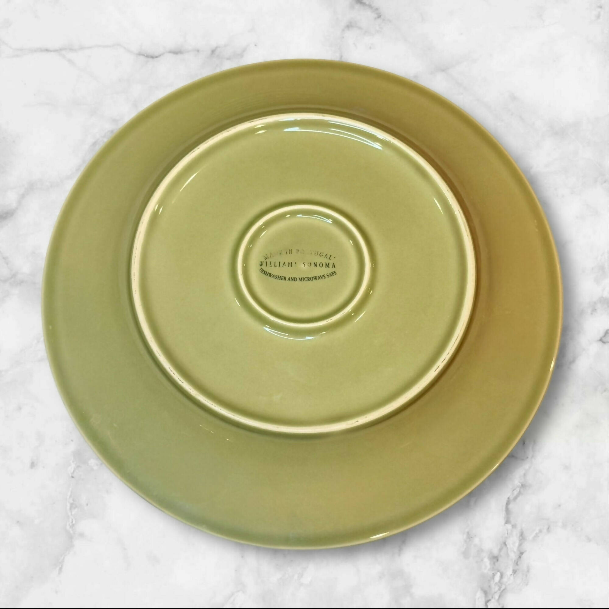 Williams Sonoma Belvedere Sage Dinner Plates | Set of 6 | Excellent Condition
