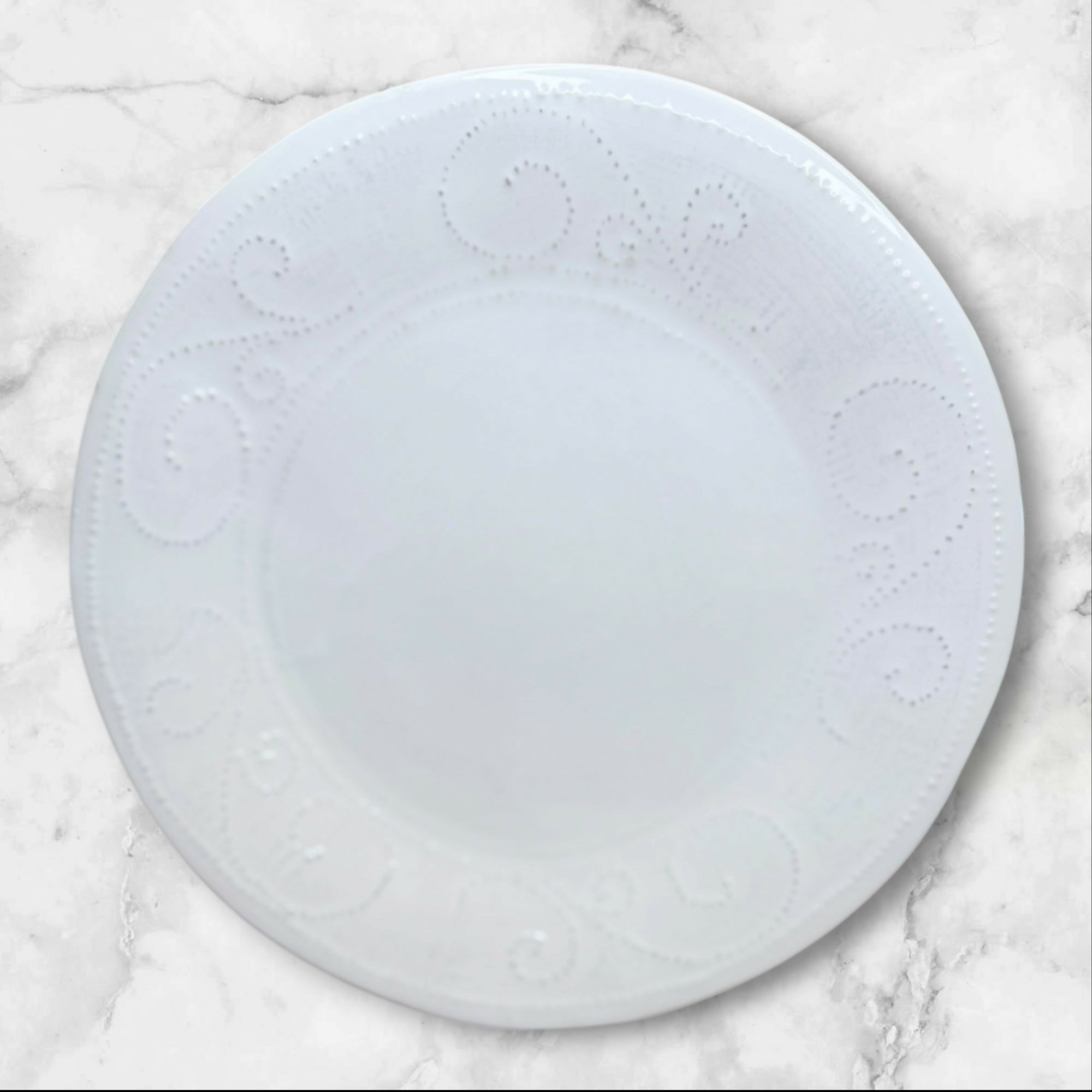 Sweet Ceramics SWZ1 White Dinner Plates | Set of 5 | Gently Used