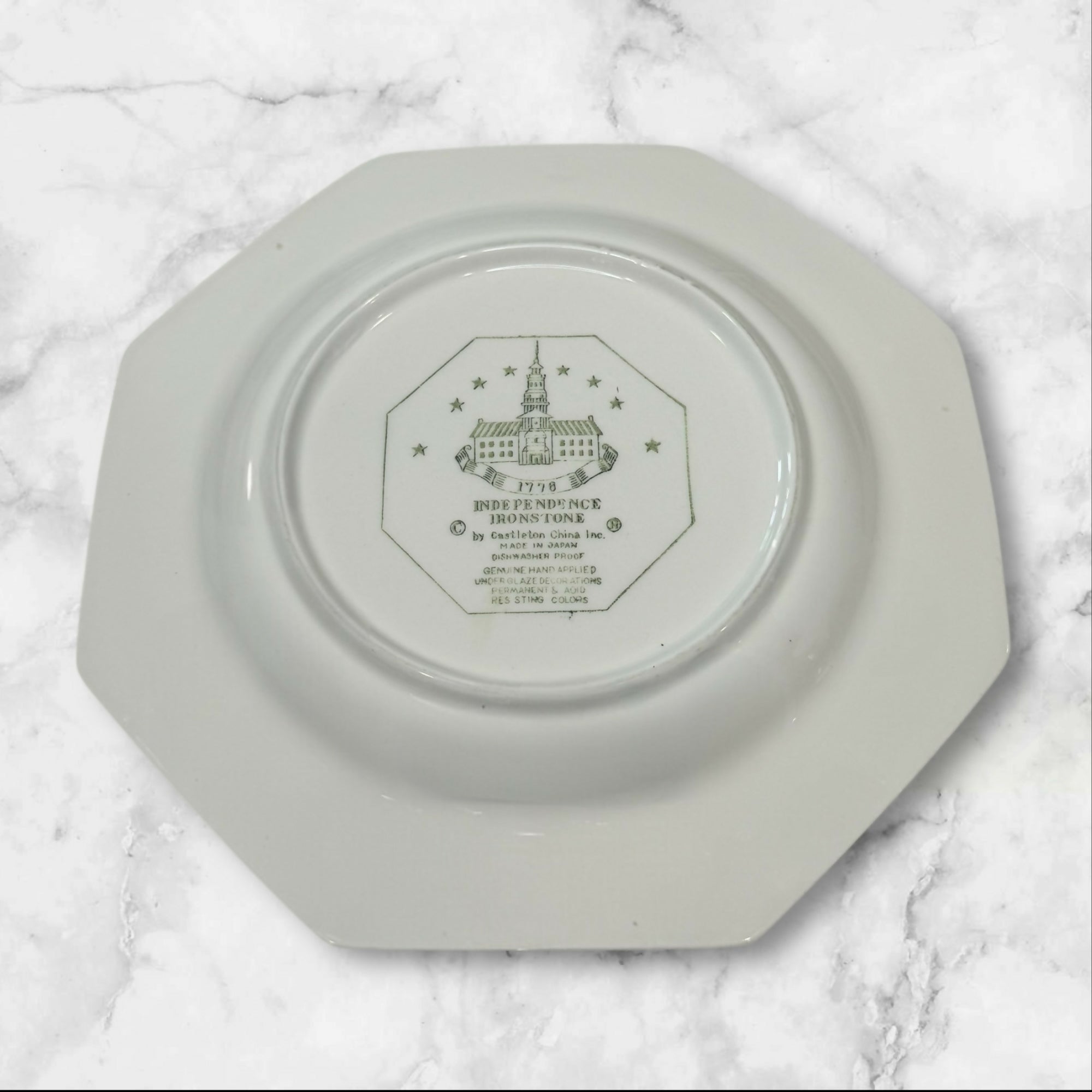 Independence Millbrook Black Floral Dinner Plates Octagon | Set of 4 | Great