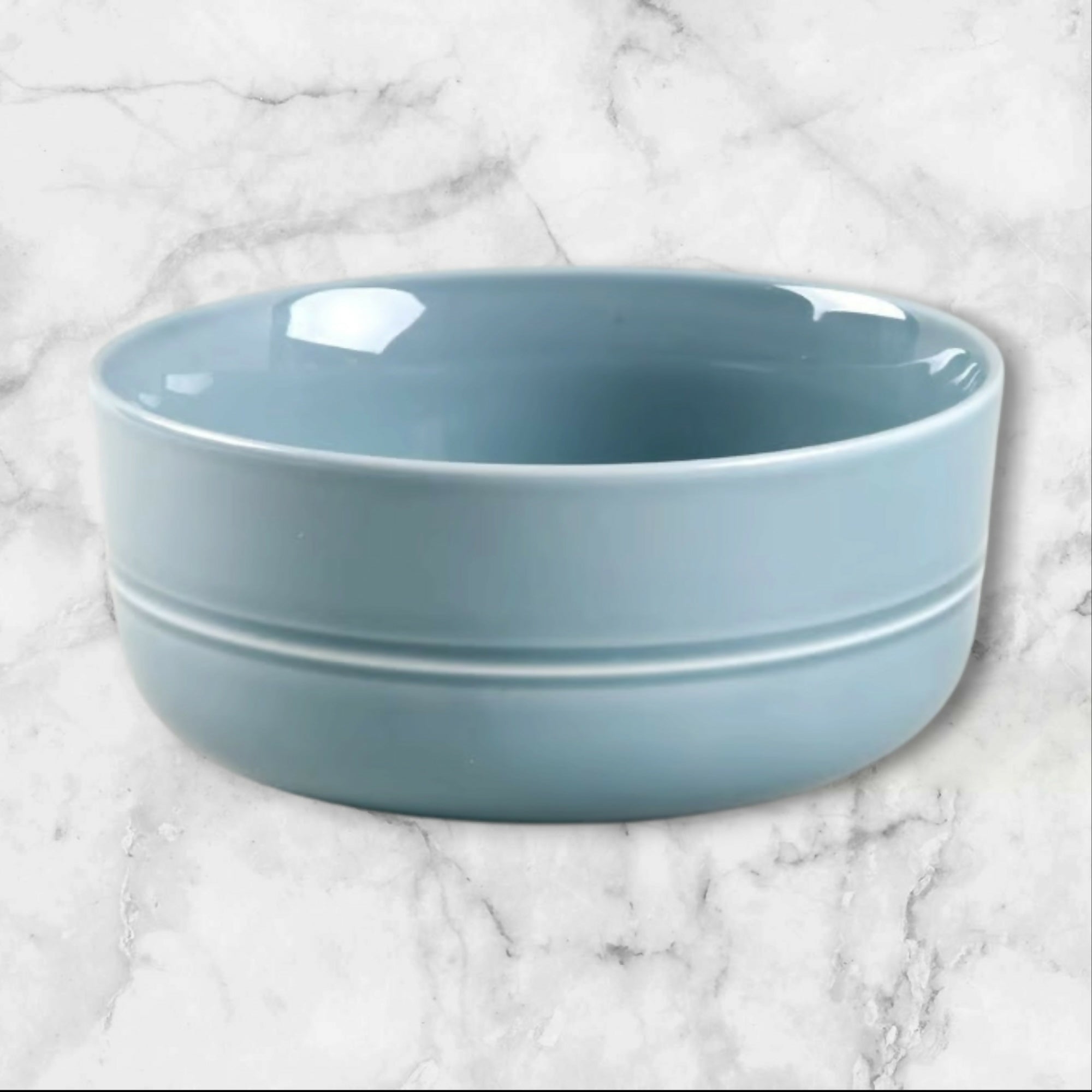 Crate & Barrel Hue Blue All Purpose Bowls | Set of 4 | Gently Used