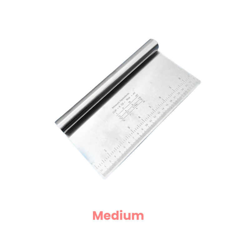 Anygleam Scraper Cutter Stainless Steel Perforated Pastry Cake Baking Tools