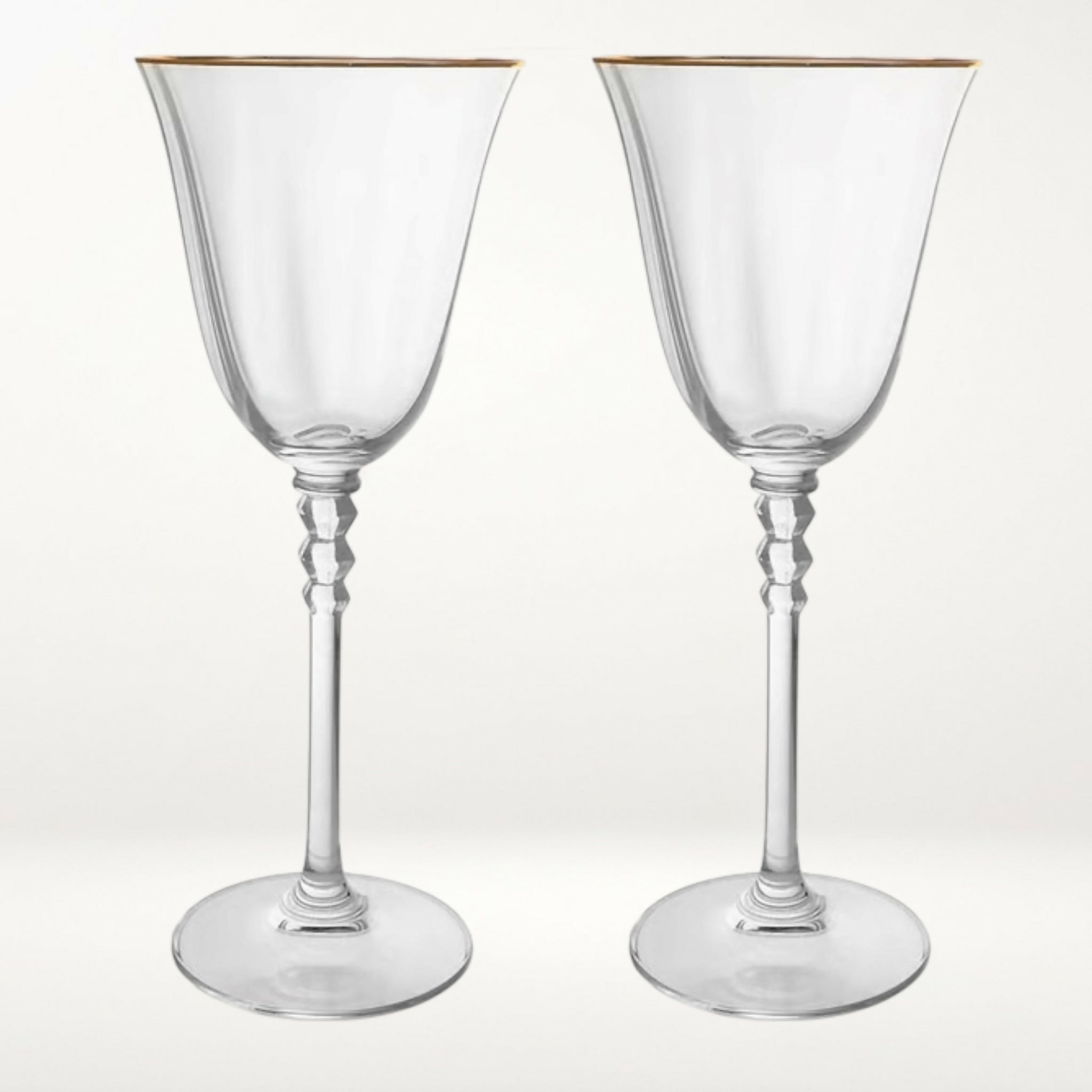 Mikasa Sonata Gold Wine Glasses | Set of 4 | Excellent Condition