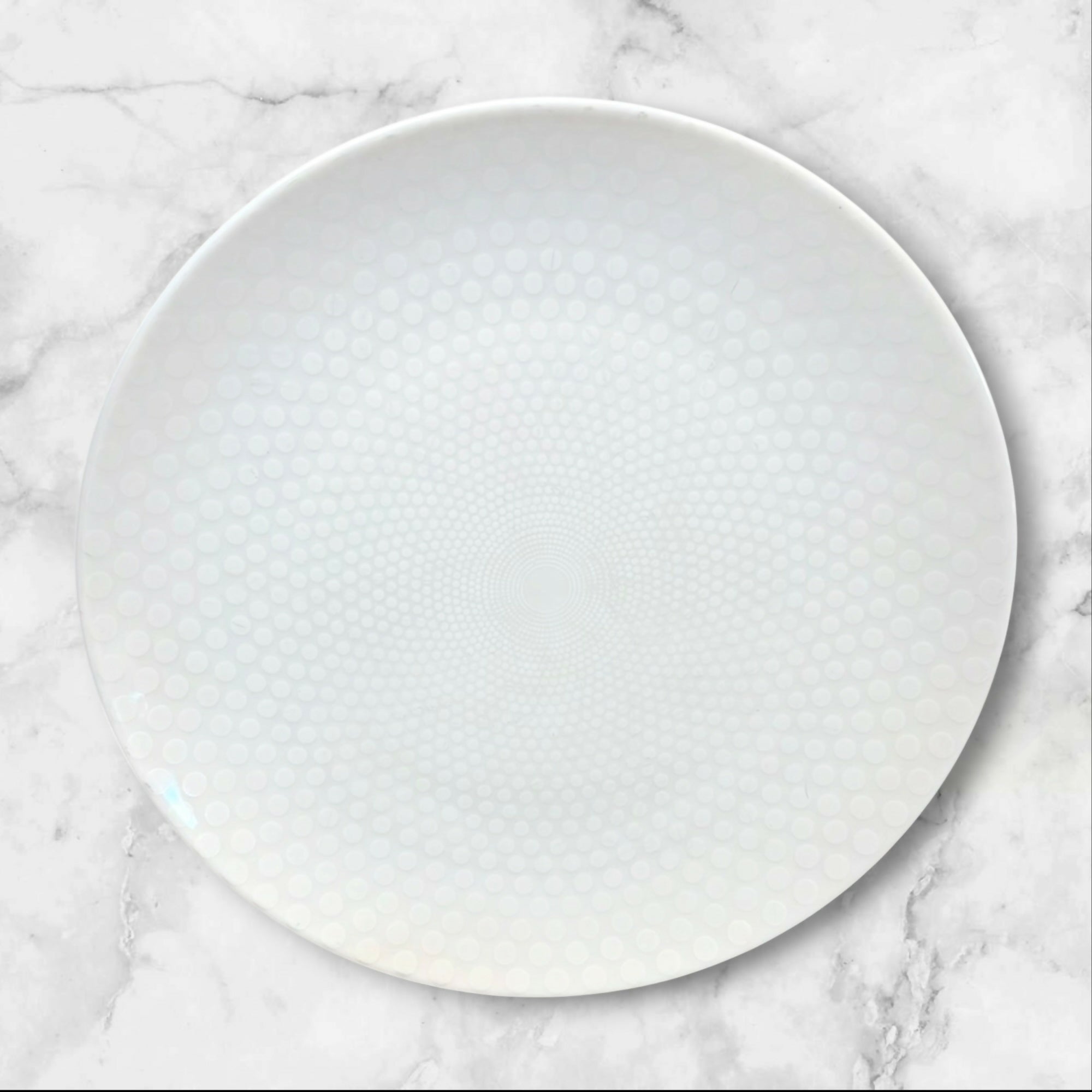 Mikasa Cheers White Dots Porcelain Salad Plates | Set of 2 | Great Condition