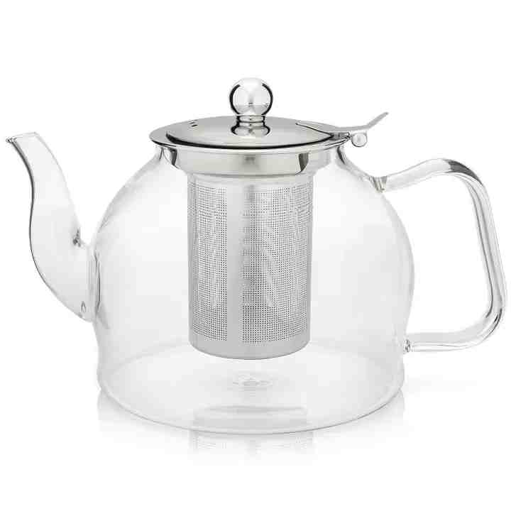 Dublin Glass Teapot With Infuser | 40oz | Teabloom - Kitchen Switchen