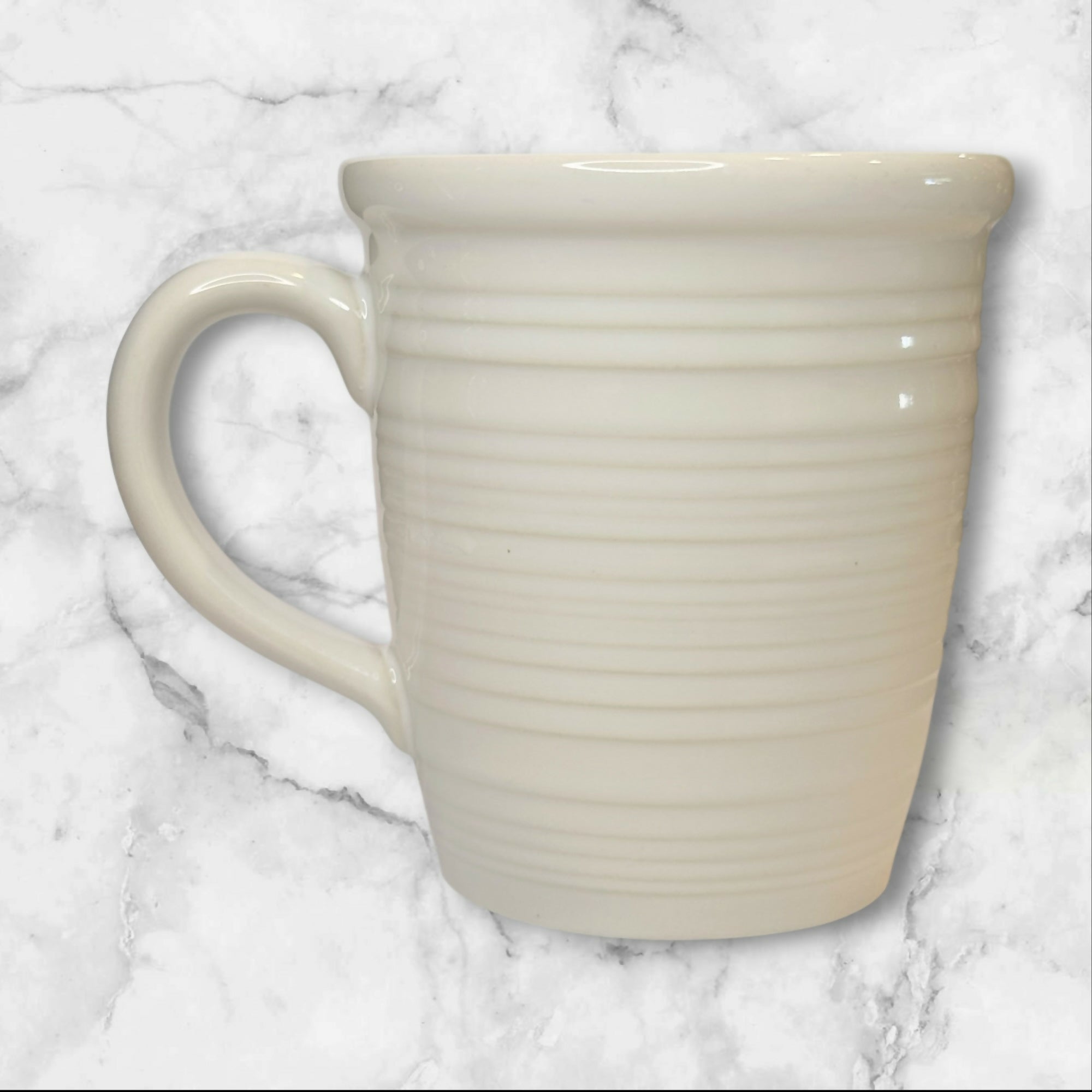 Crate & Barrel Farmhouse Collection Coffee Mugs | Set of 2 | Excellent Condition