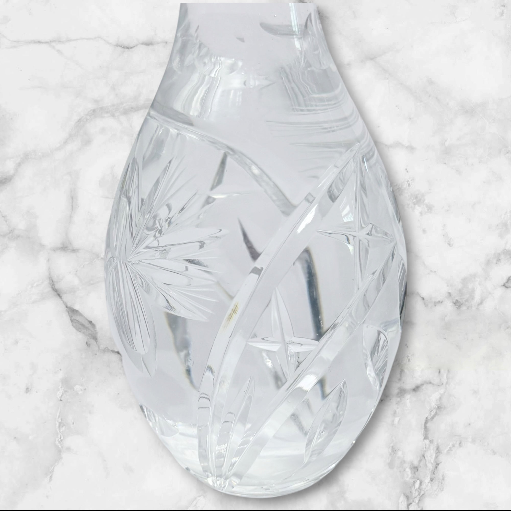 Vintage Cut Crystal Decanter w/ Stopper | Elegant Barware | Great Condition