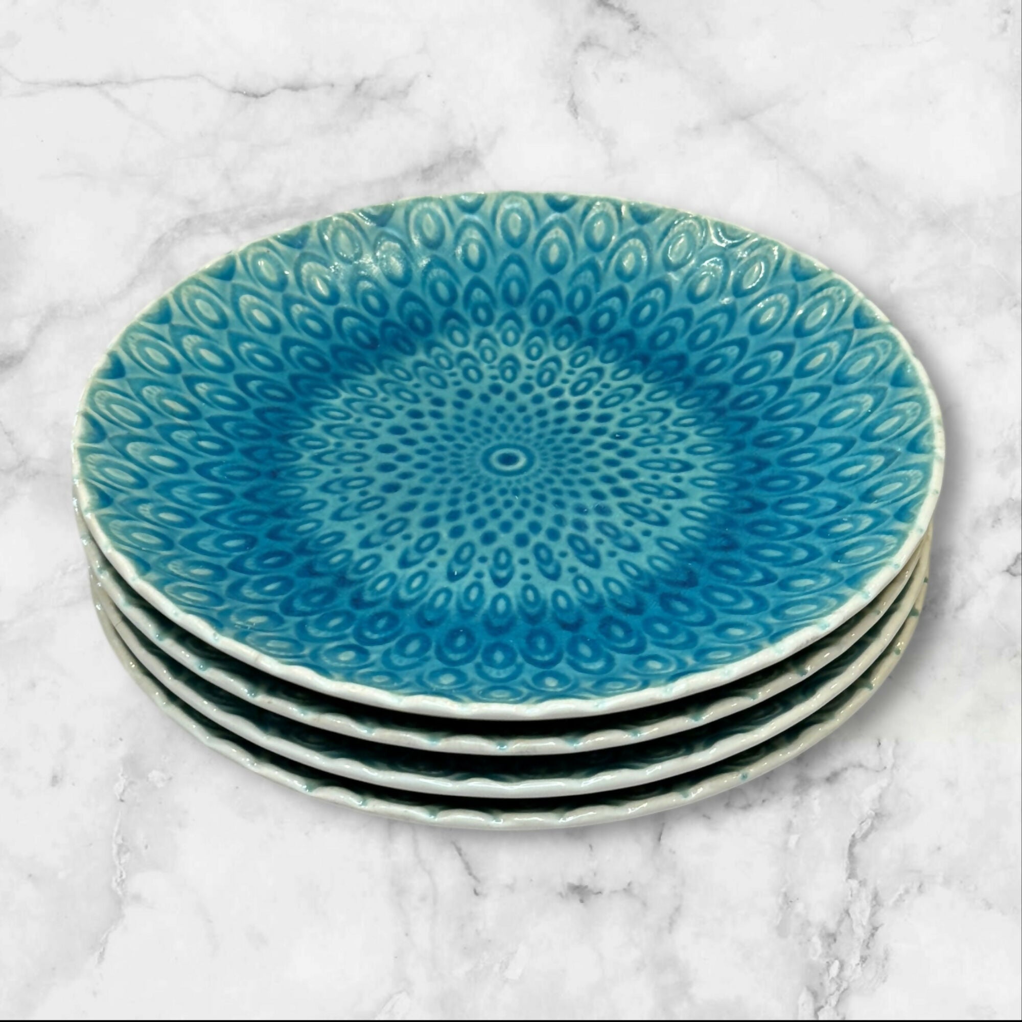 Roscher & Co Peacock Dinner Plates | Set of 2 | Good Condition