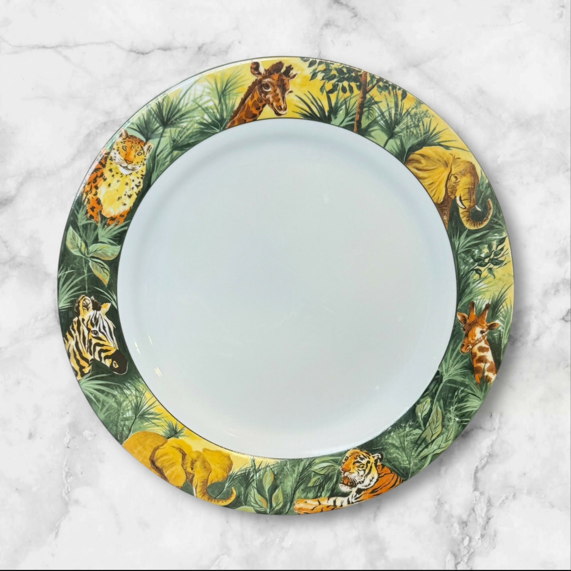 Sakura Paradise Safari Dinner Plates | Set of 4 | Excellent Condition