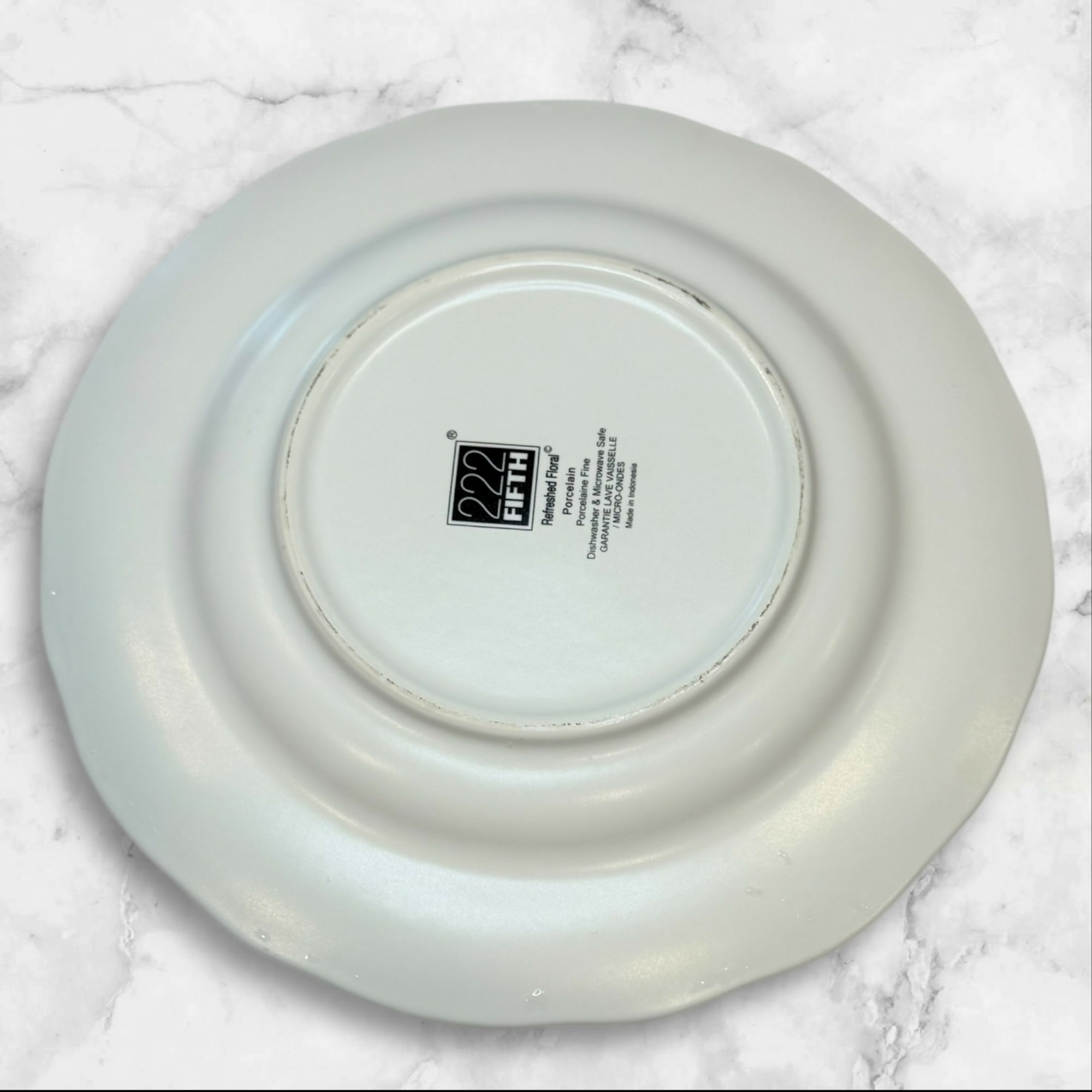 222 Fifth Refreshed Floral Dinner & Salad Plates | Set of 8 | Excellent Condition