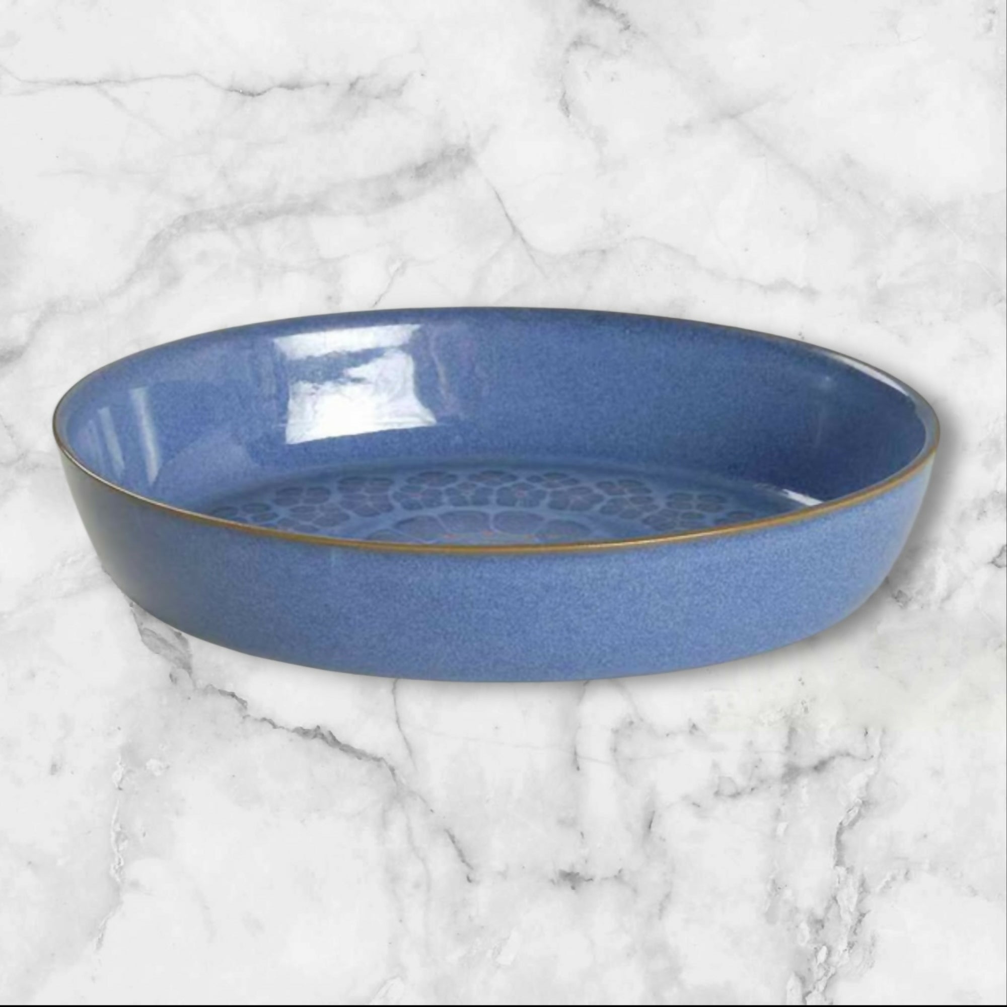 Denby Langley Midnight Oval Baker 11” | Excellent Condition