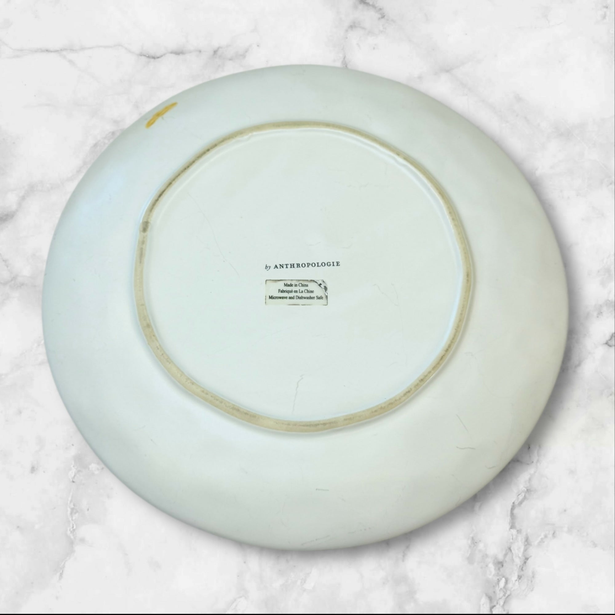 Anthropologie Blue Reactive Glaze Dinner Plates | Set of 4 | Gently Used