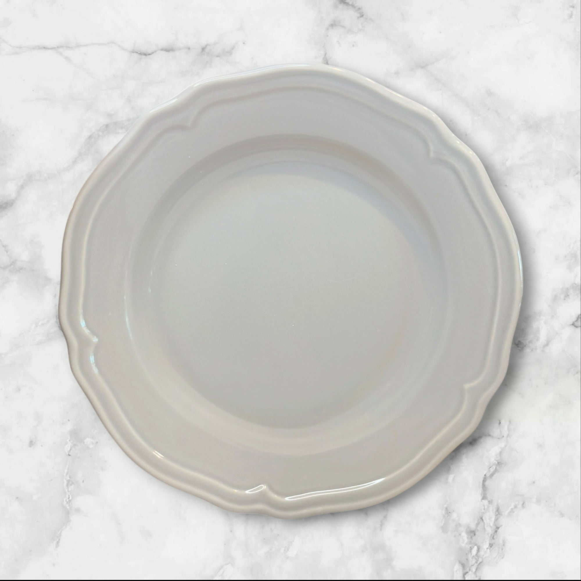 IKEA Arv Gray Scalloped Pasta Bowls Set of 3 Portugal Excellent Condition