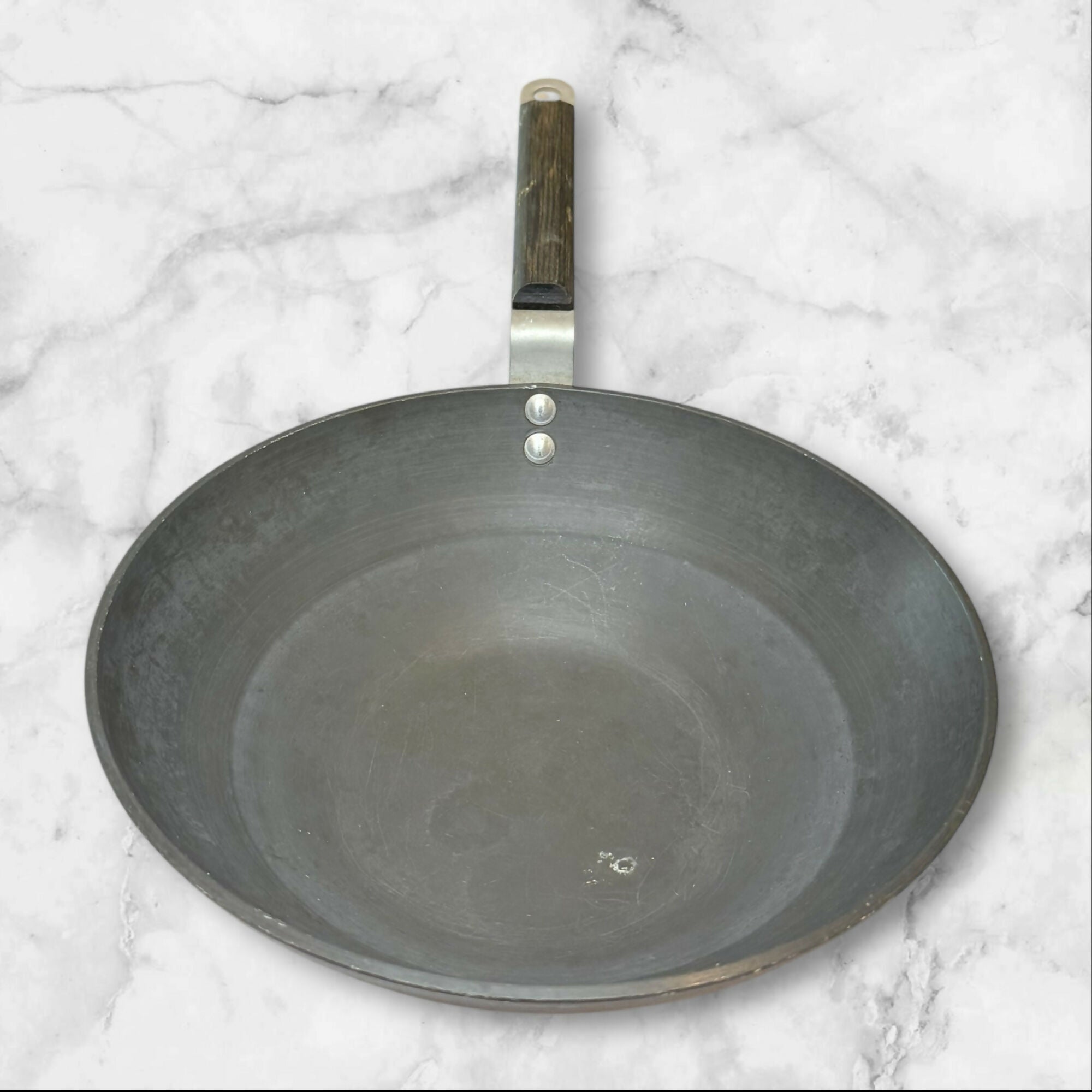 Commercial Aluminum NSF Steel Fry Pan Wok Style | Gently Used | Vintage USA