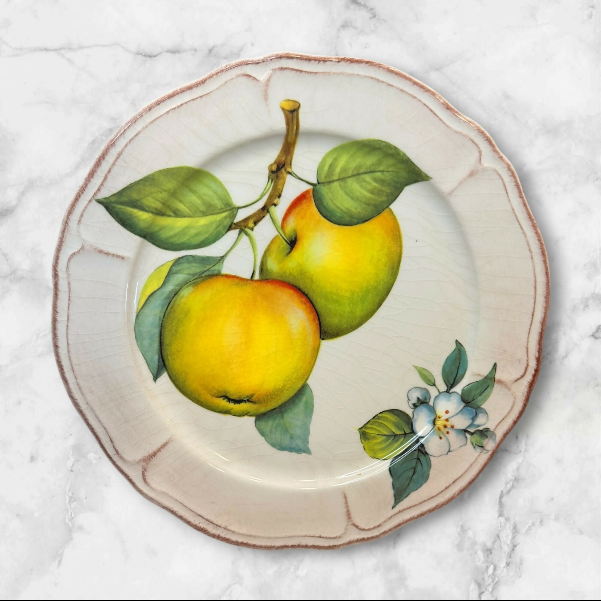 Sur La Table Italian Apple Salad Plates Set of 4 | Excellent Condition