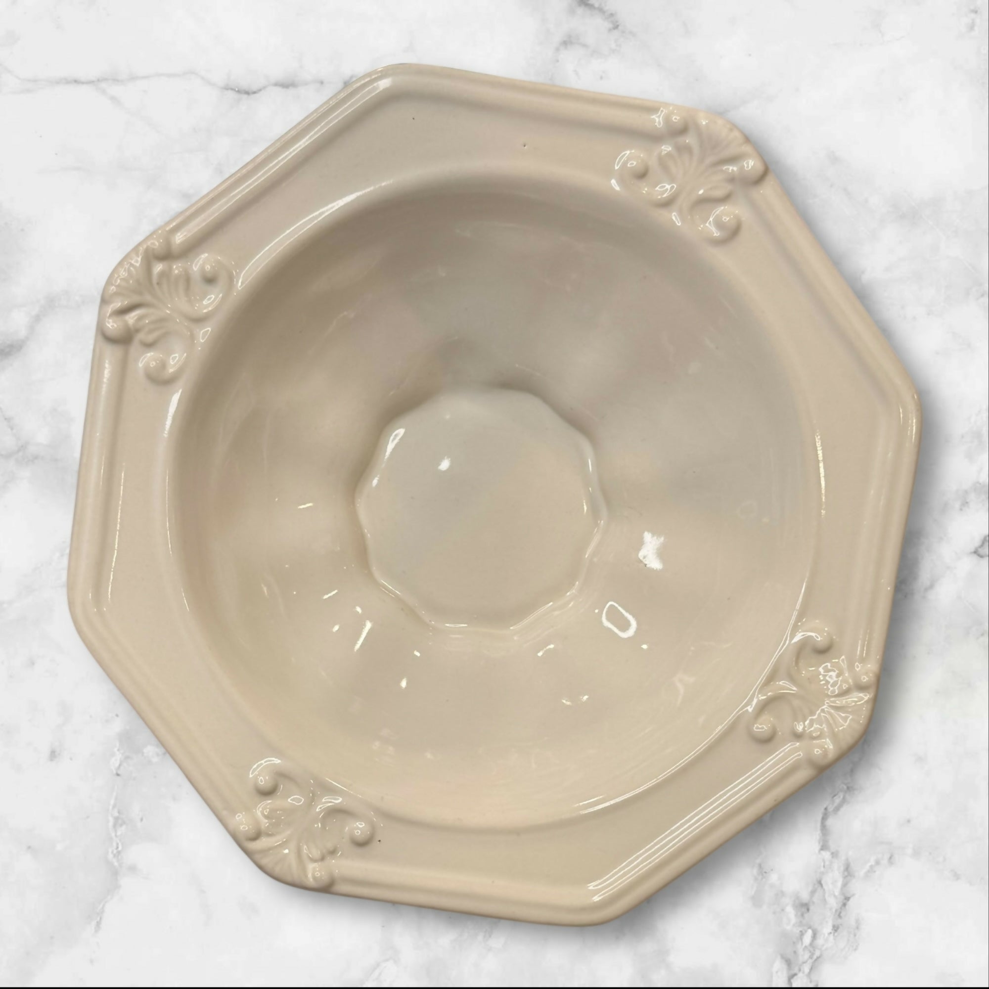 JCPenney Home Ivory Octagon Soup Bowls | Set of 4 | Excellent Condition