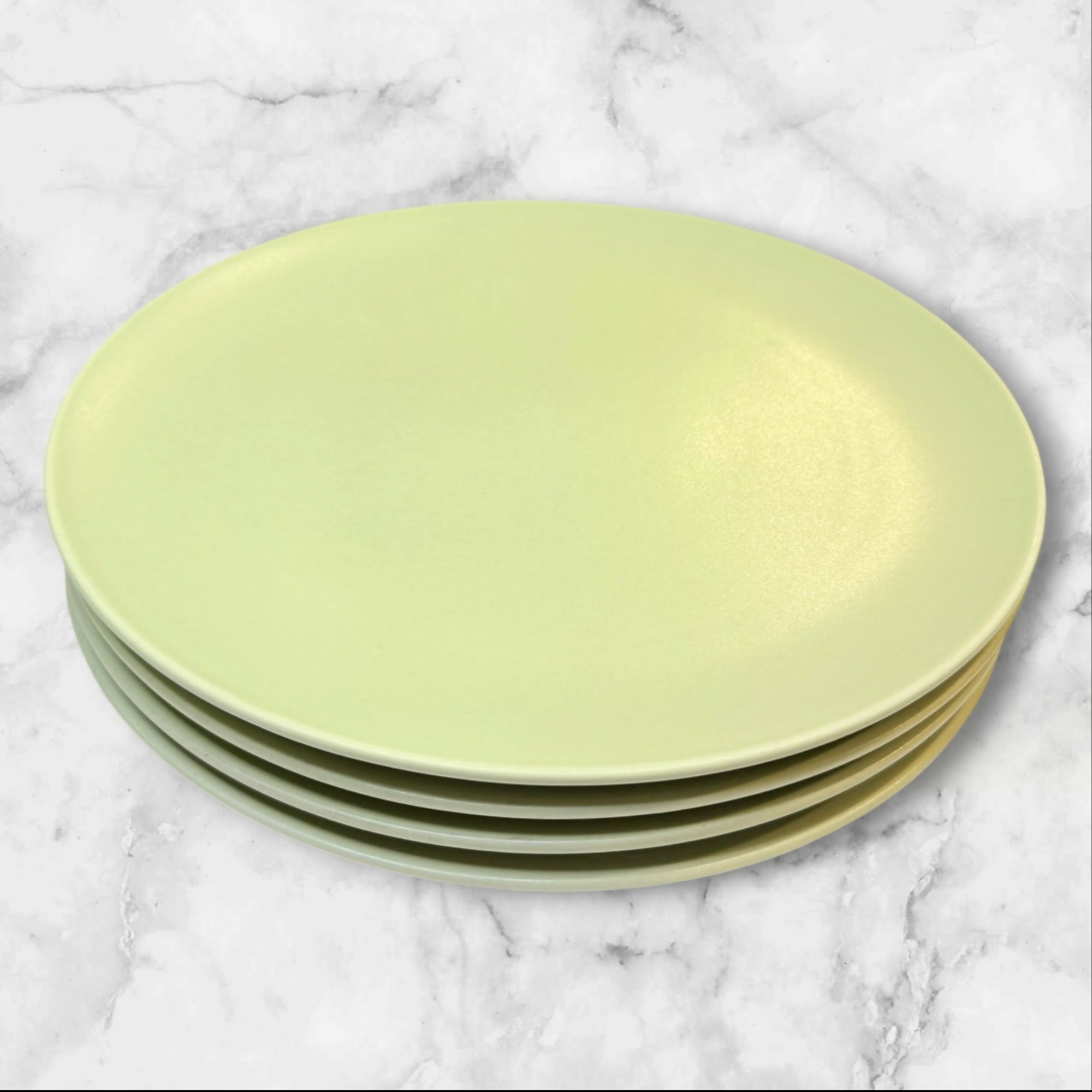 Vintage Ikea Romania 18691 Green Dinner Plates Set of 4 Great Condition