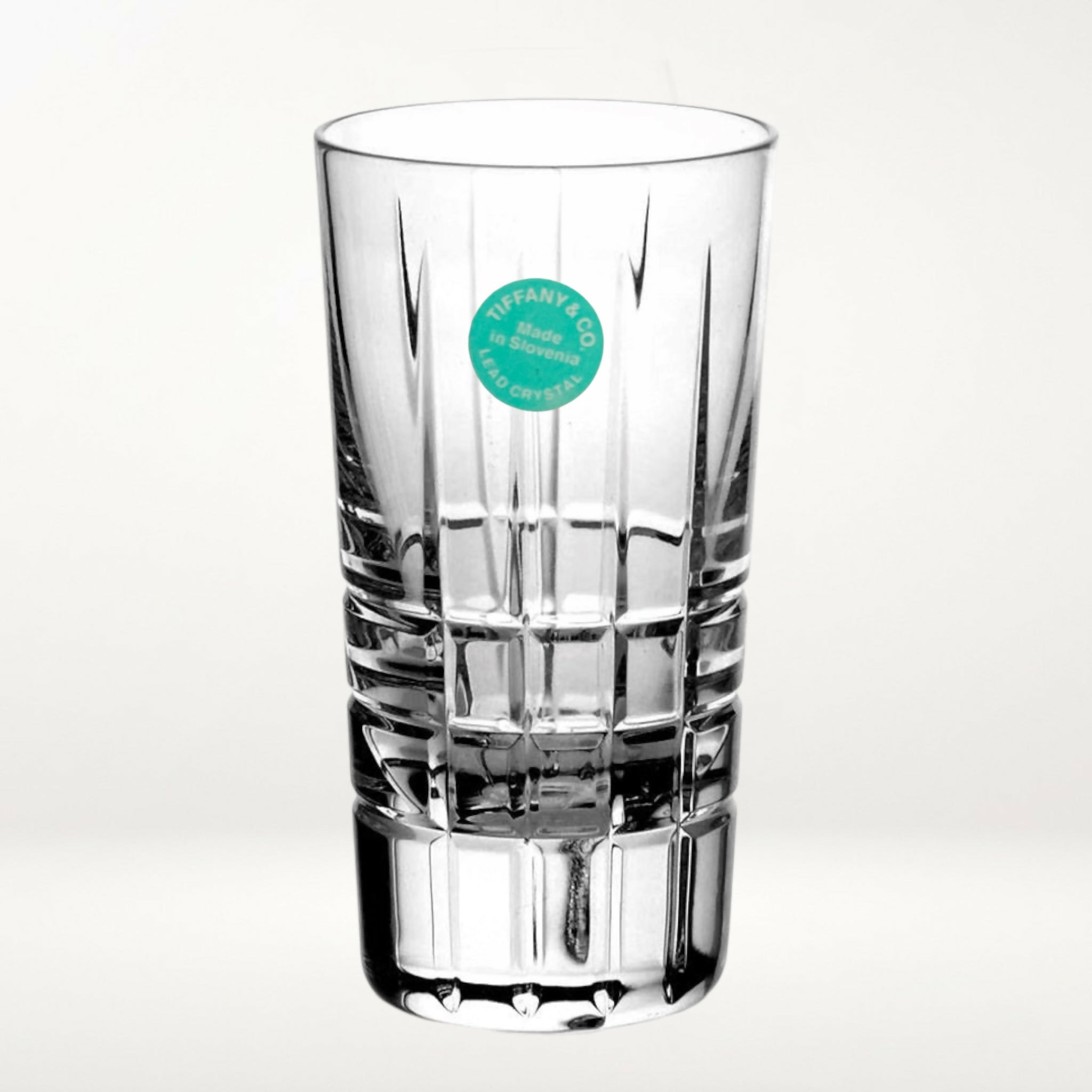 Tiffany & Co. Plaid Whiskey Glass | Single | Excellent Condition