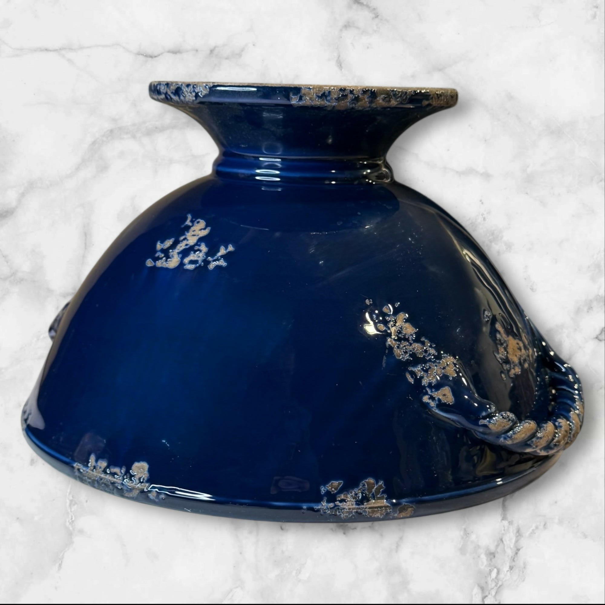 Artimino Verona Blue Pedestal Serving Bowl Italy | Vintage | Excellent