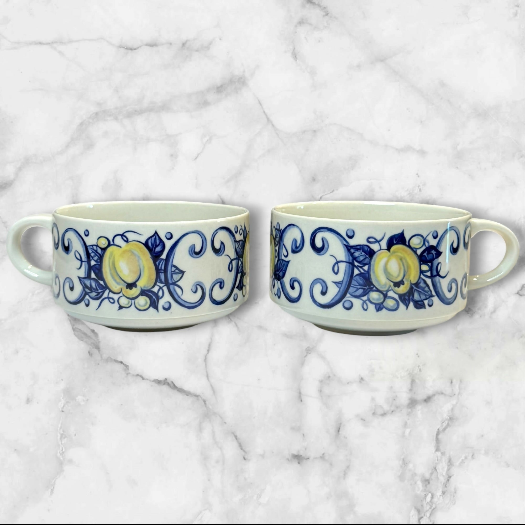 Villeroy & Boch Cadiz Cream Soup Cups | Set of 2 | Great Condition