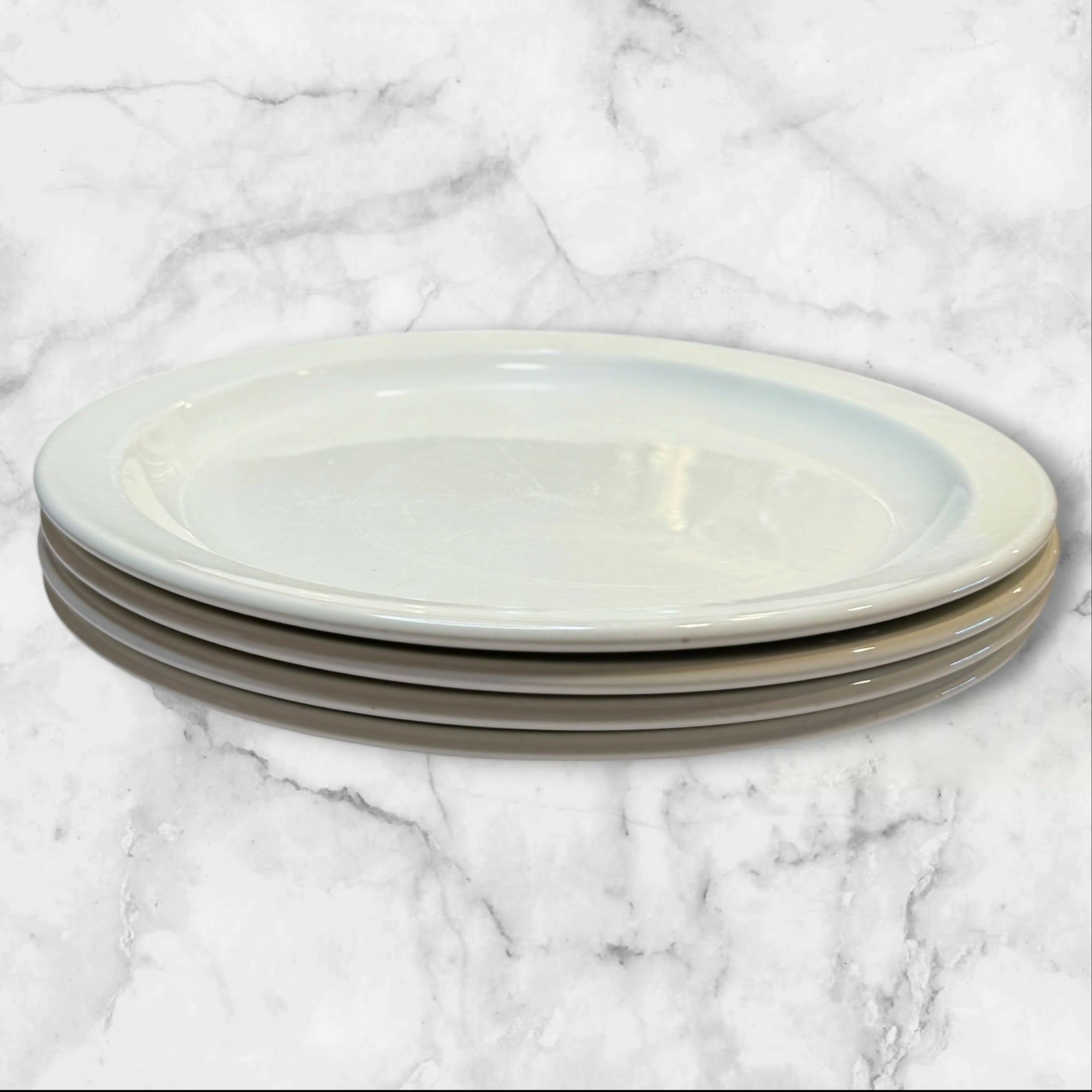 Stonehenge Midwinter White Dinner Plates | Set of 4 | Great Condition