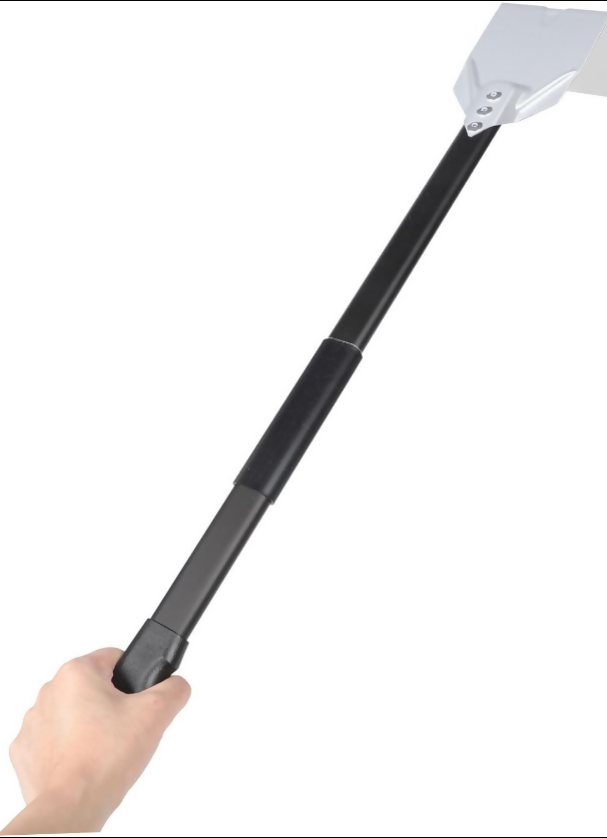 Anygleam Silver 81cm Medium Aluminum Ash Rake and Coal Mixing Pizza Tool Accessories