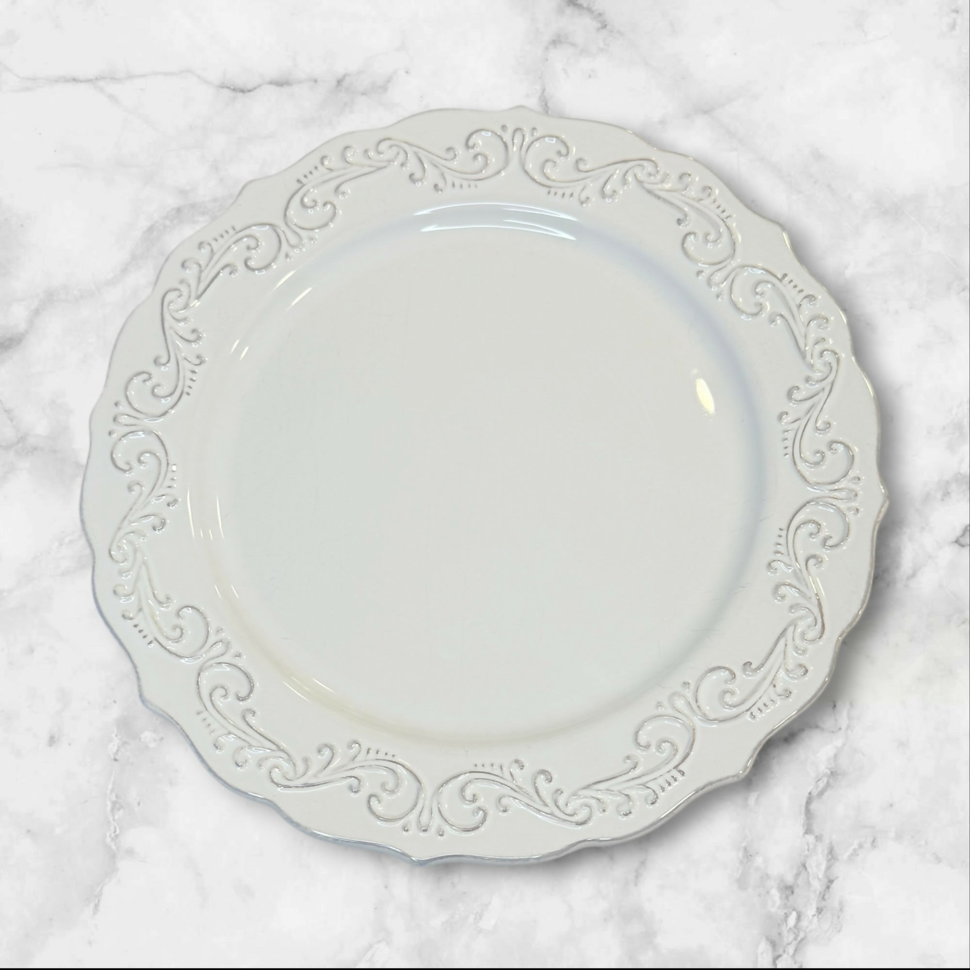 Pier 1 Antique Scroll Dinner Plates | Set of 6 | Gently Used