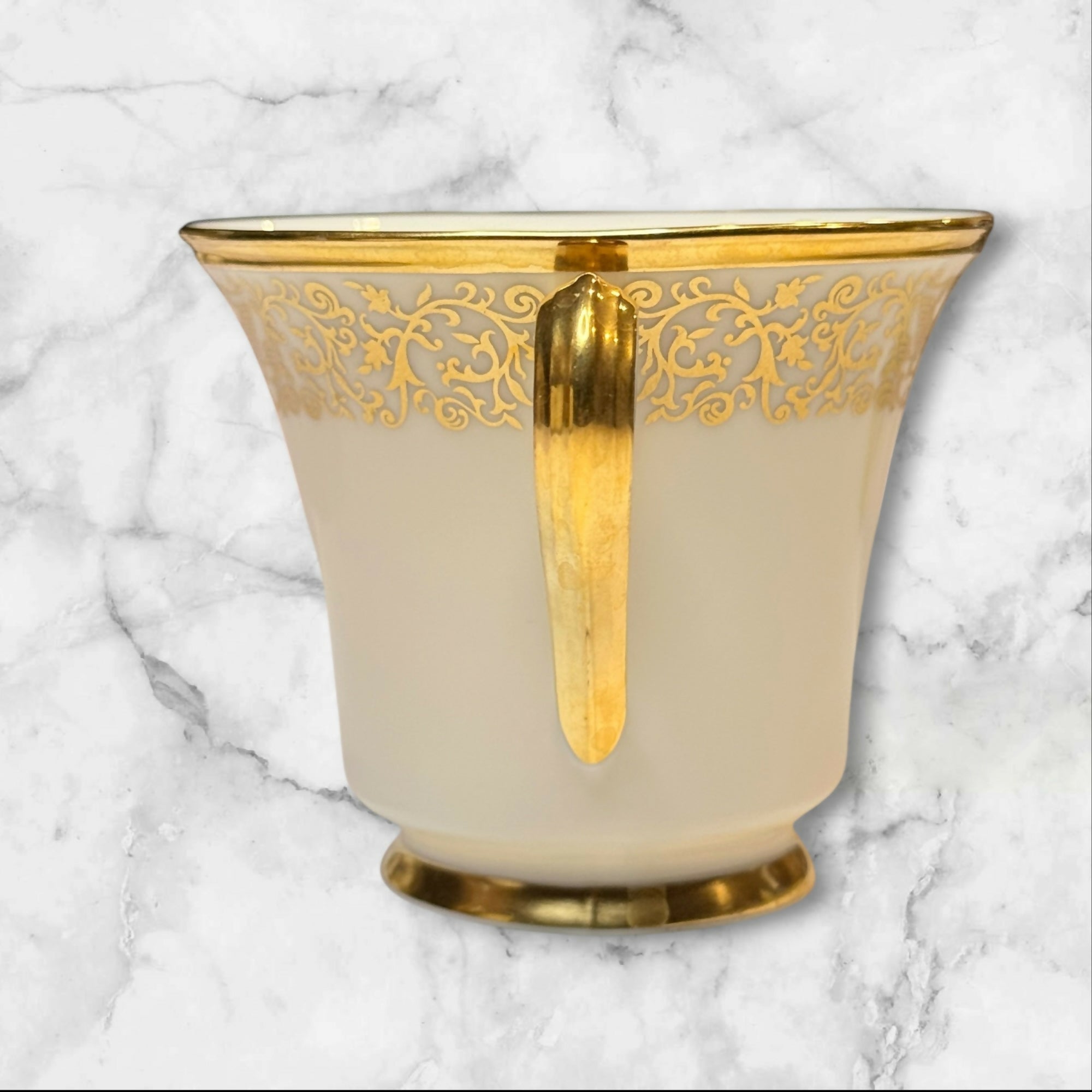 Lenox Tuscany Footed Tea Cup | Gold Trim | Ivory | Excellent Condition