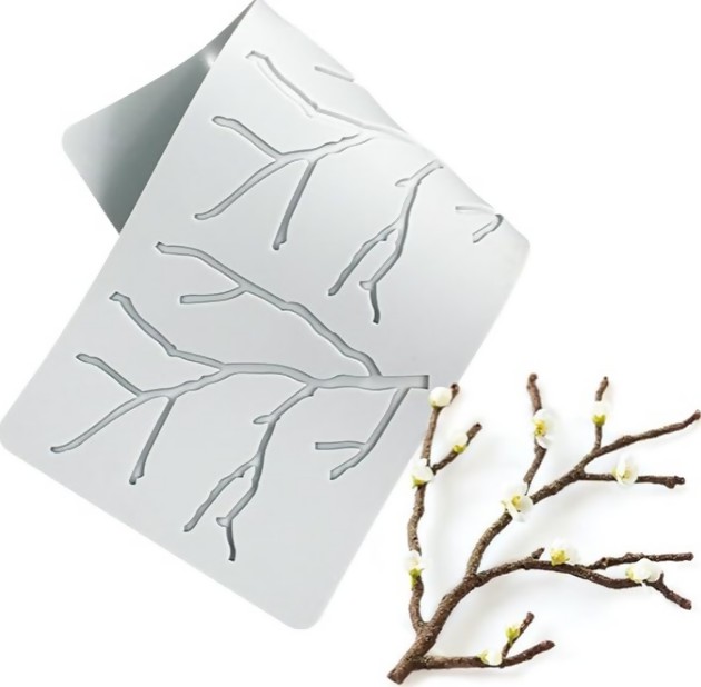 Anygleam Fondant Molder Grey Blossom Stick Lace Pad Silicone Cake Baking Confectionery Tools