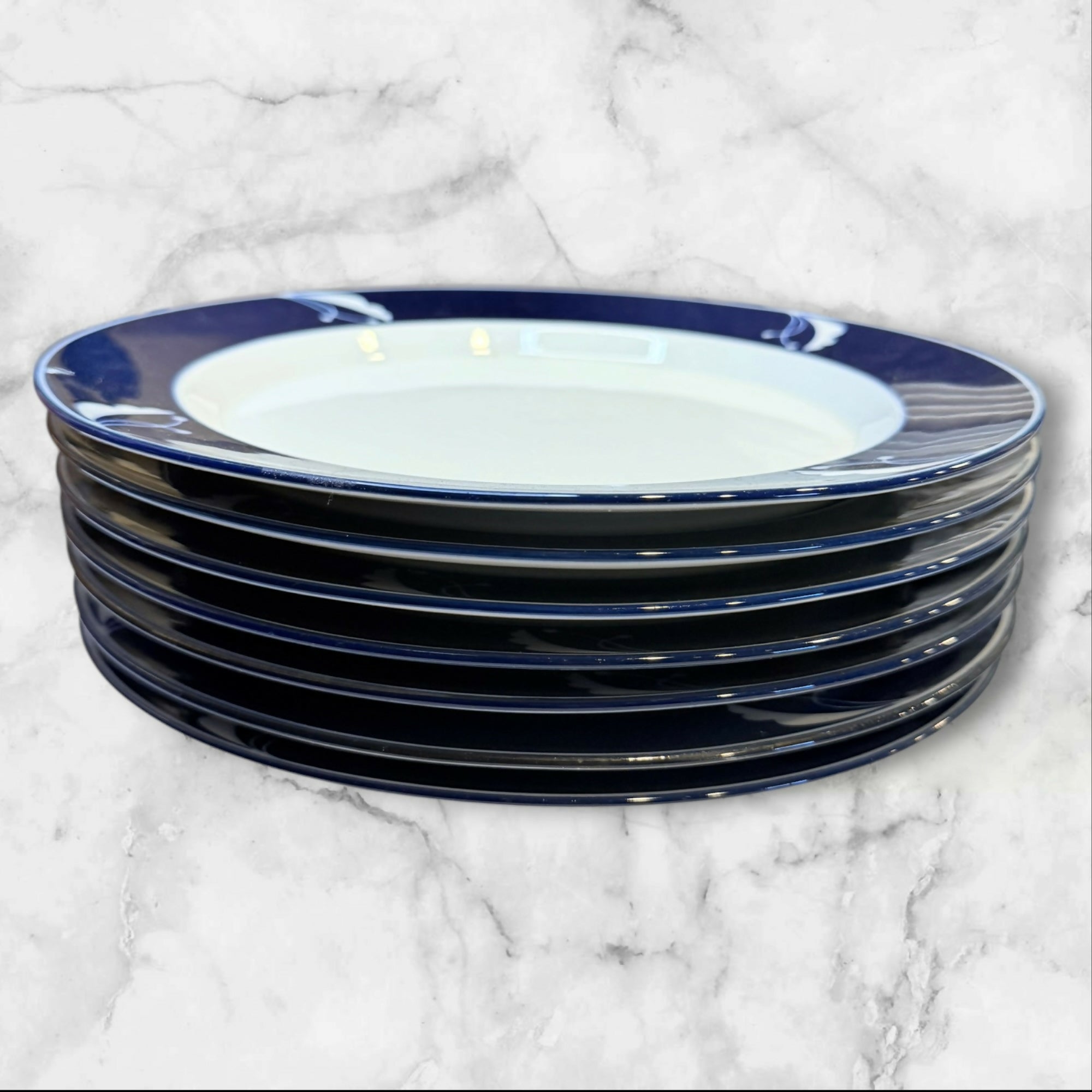 Dansk Indigo Dinner Plates | Set of 7 | Great Condition | Made in Japan