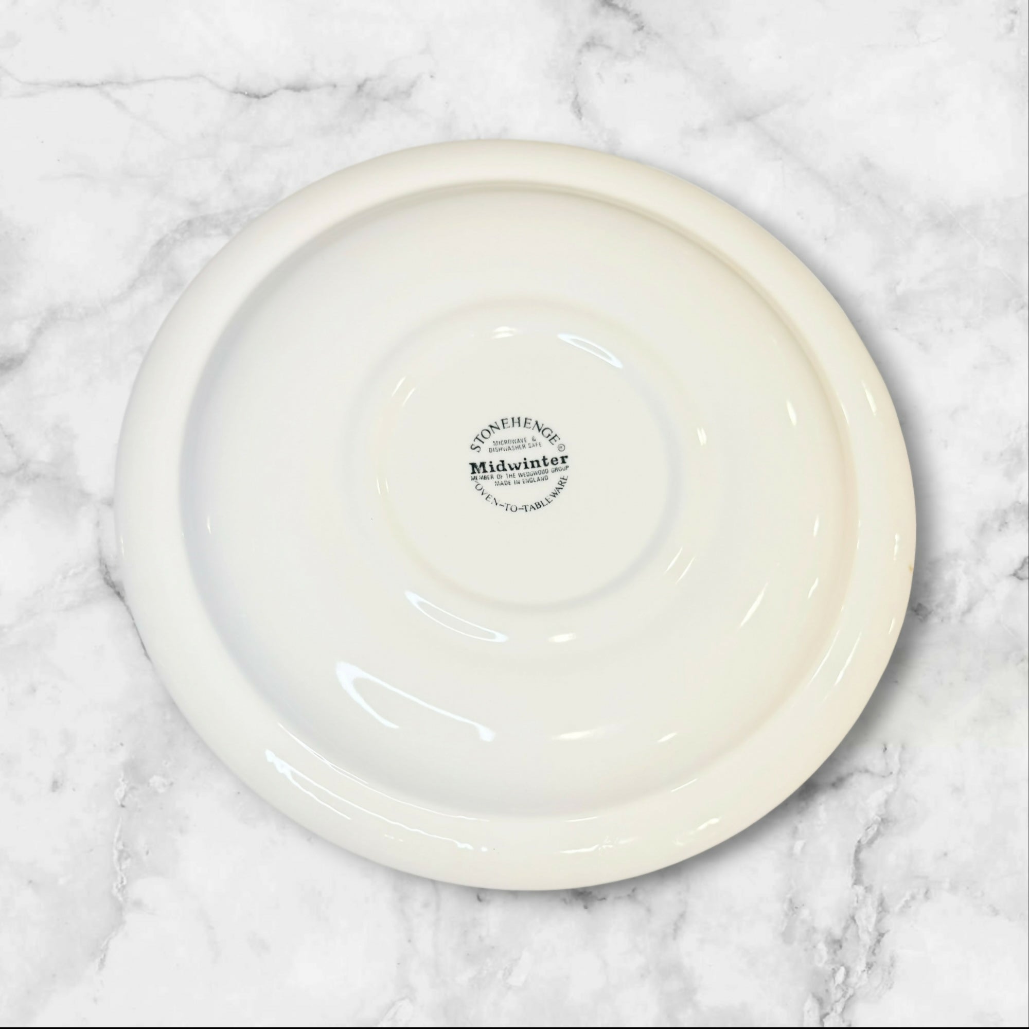 W R Midwinter Stonehenge White Dinner Plates | Set of 6 | Great Condition