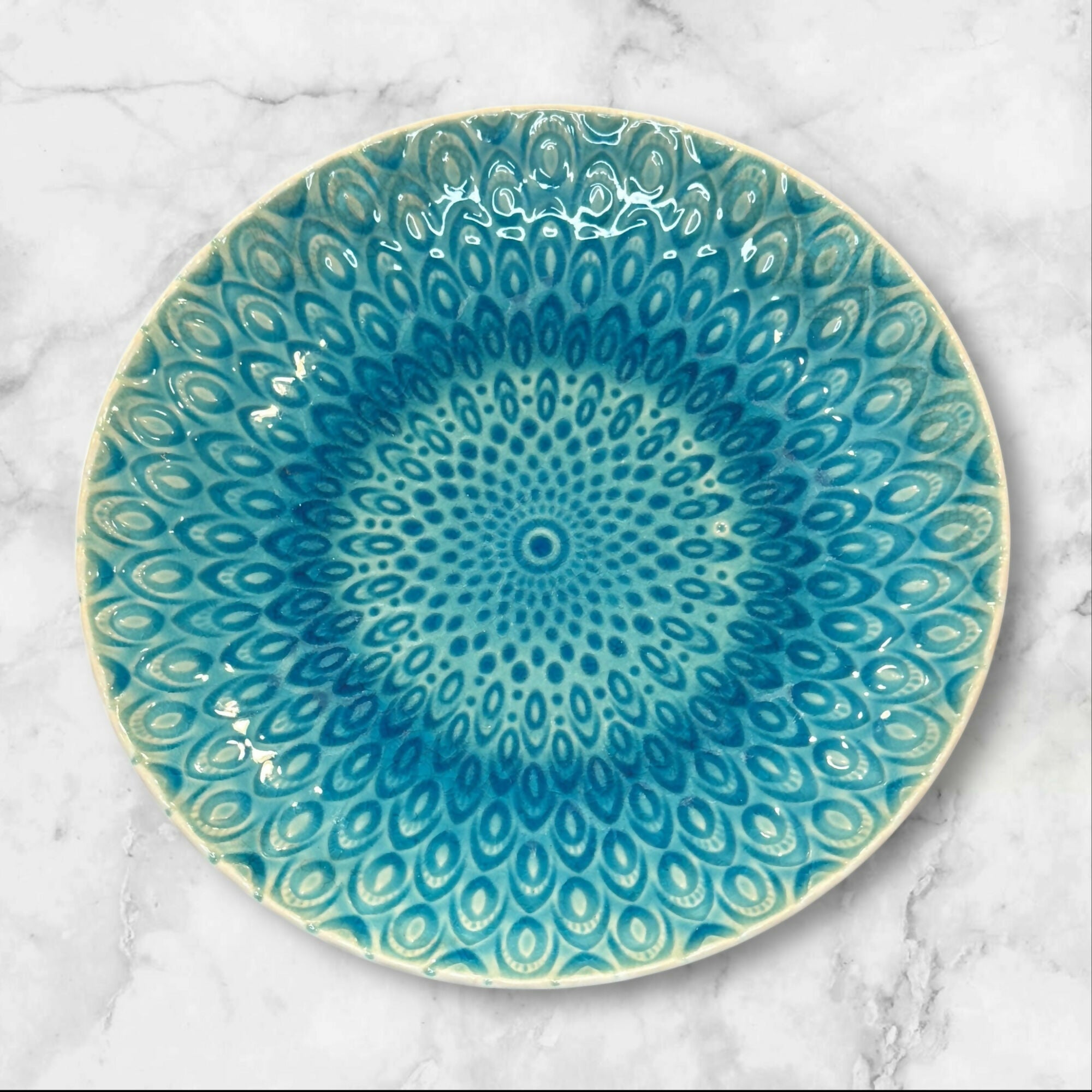Roscher & Co Peacock Dinner Plates | Set of 2 | Good Condition
