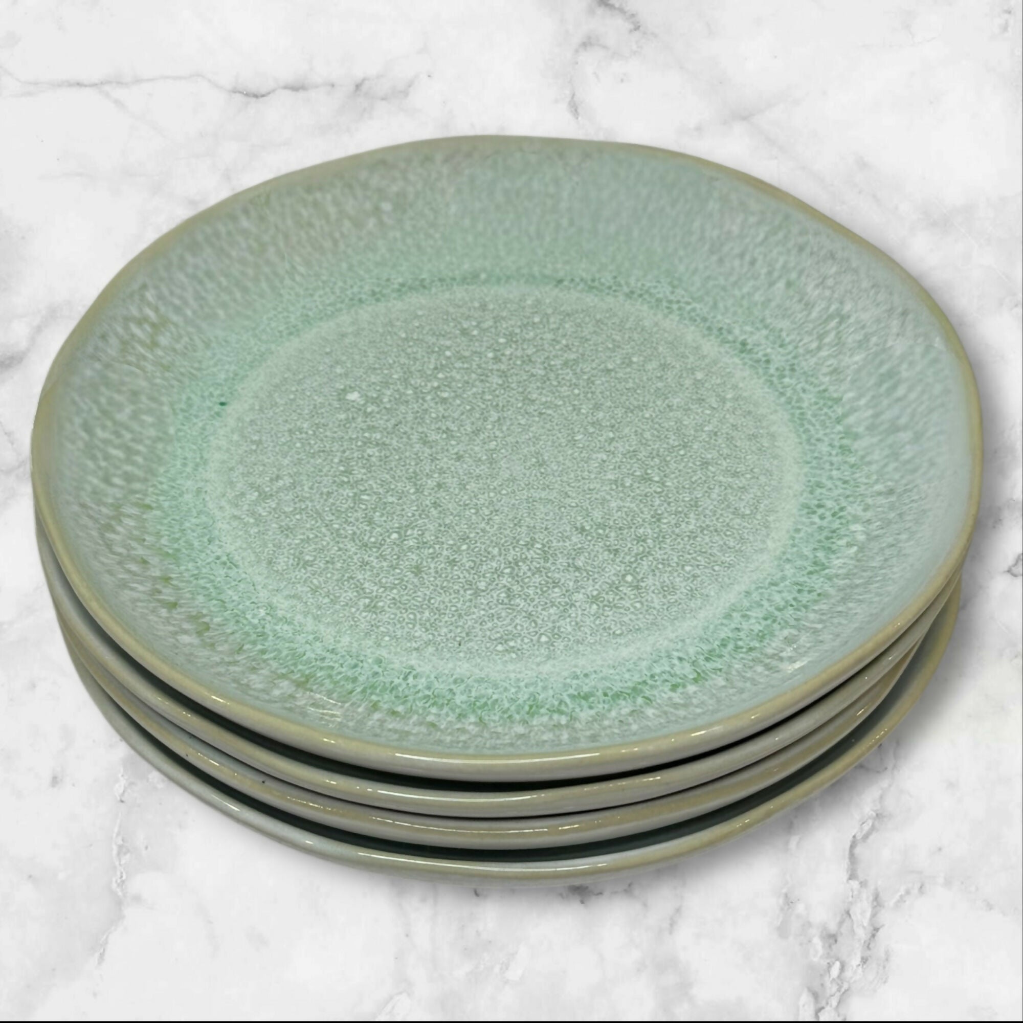 Rosenthal Junto Jungle Green Stoneware Salad Plates | Set of 4 | Excellent Condition