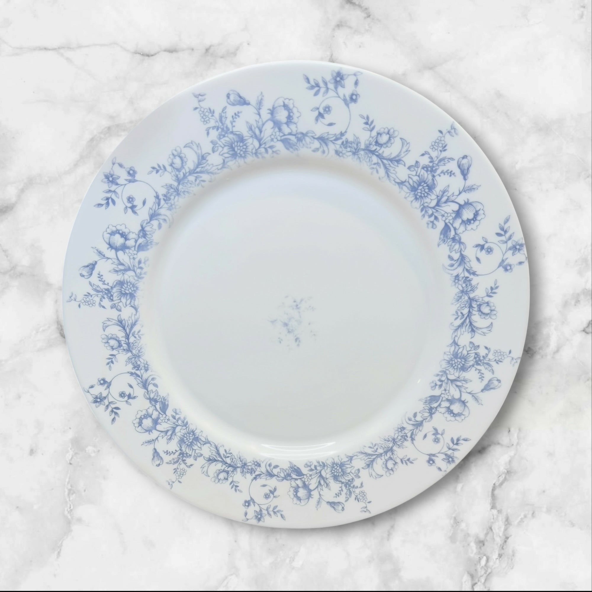 Arcopal Glenwood Dinner Plates Set of 4 Blue Floral Vintage Good Condition