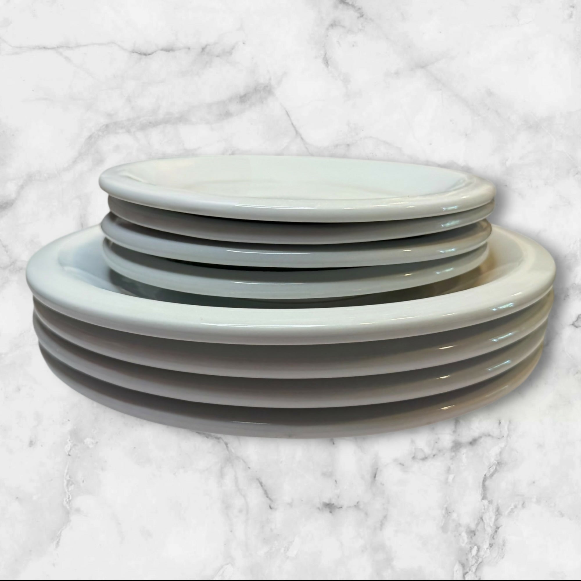 Pottery Barn Du Jour Suppertime Dinner & Salad Plates | Set of 8 | Excellent