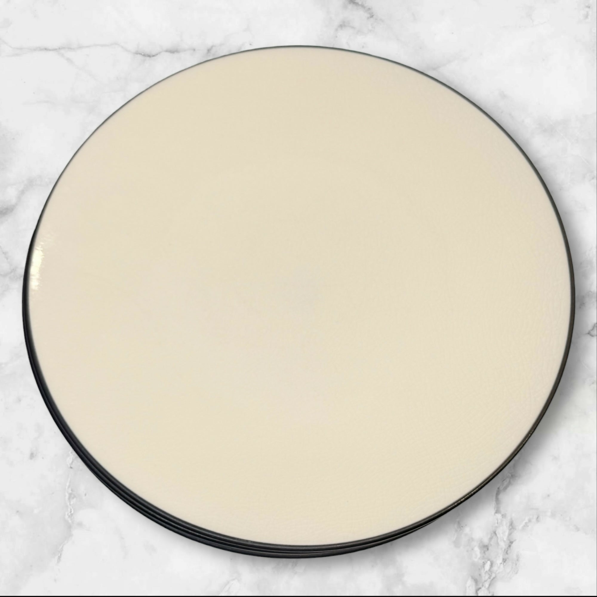 Crate & Barrel Kita Dinner Plates Ivory | Set of 6 | Good Condition