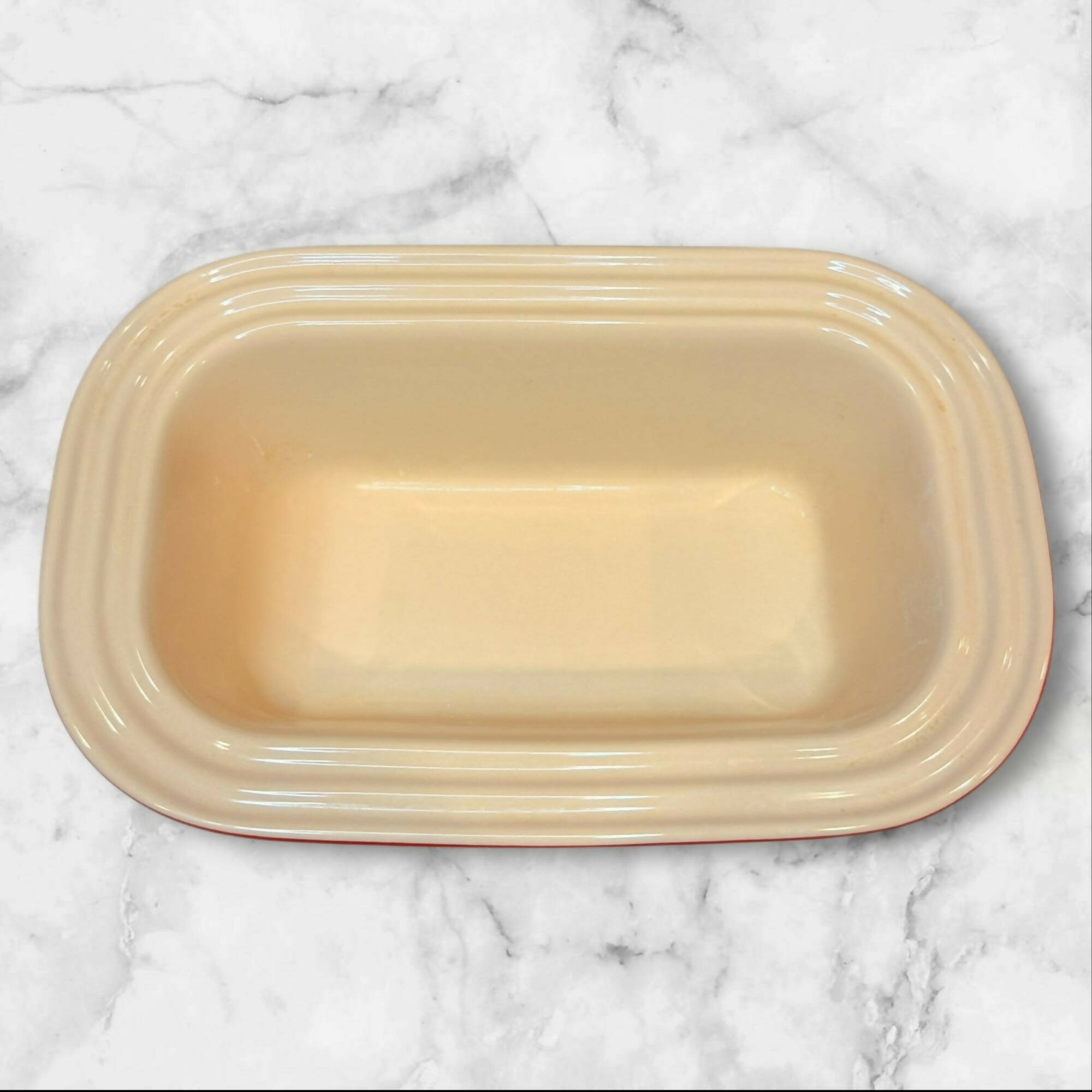 Vintage Le Creuset Red Stoneware Loaf Pan 10.75” | Excellent Condition