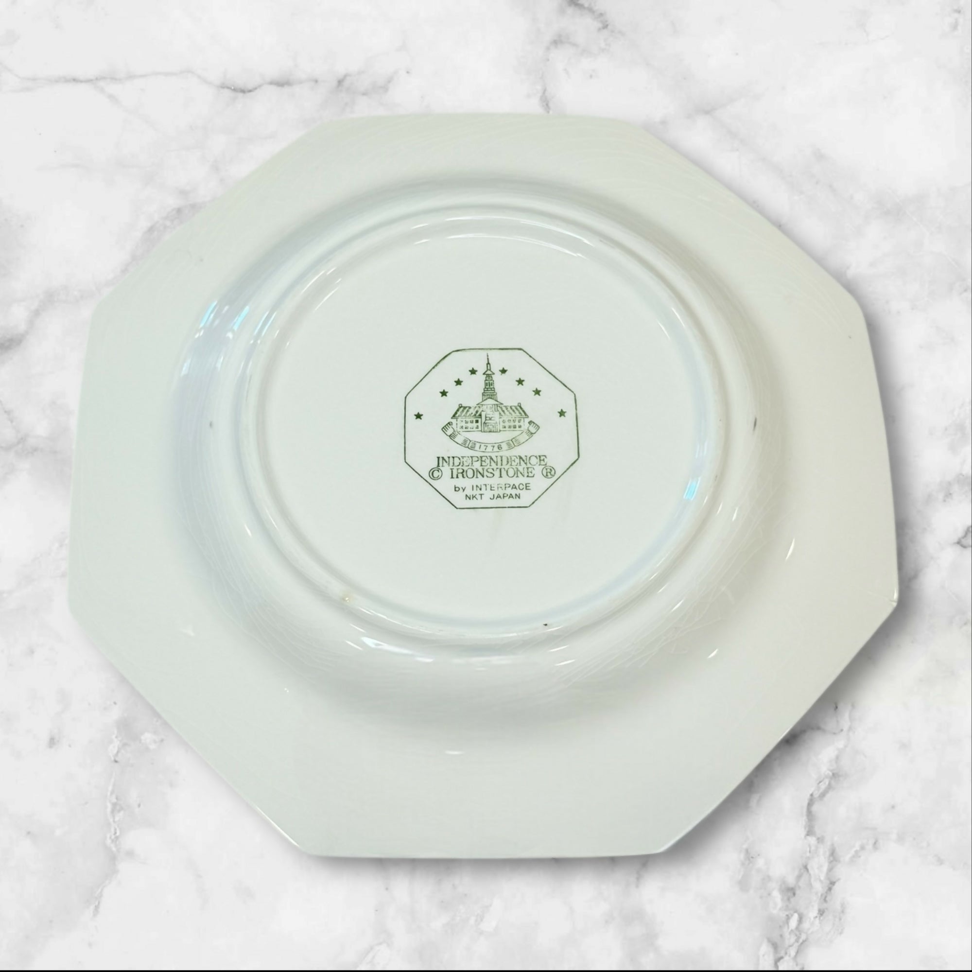 Independence Pillow Talk Blue Geometric Dinner Plates | Set of 3 | Great Condition