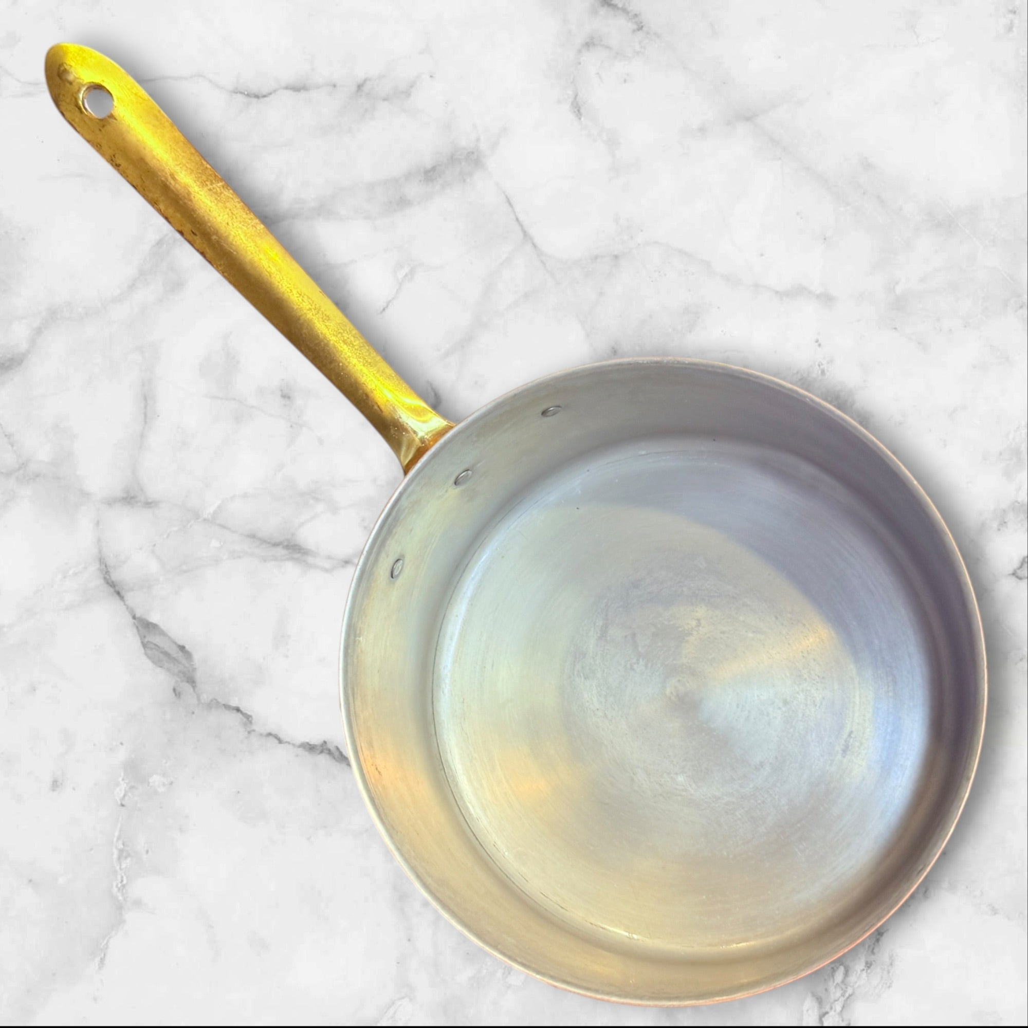 Made in Portugal Copper Saucepans | Set of 2 | Brass Handles | Good Condition